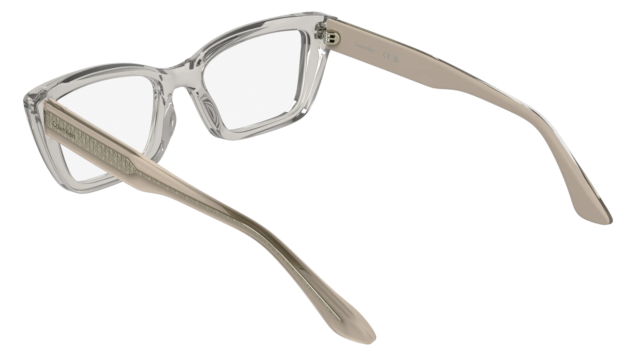 Calvin Klein CK25549 601 Montature da vista Acetato Rosa Cat Eye Normale - immagine 4