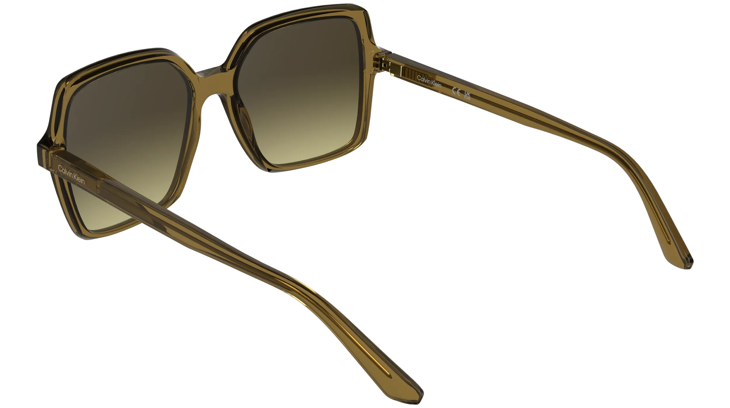 Calvin Klein CK25537S 209 Occhiali da sole Bio-iniettato Beige Farfalla Normale - immagine 4