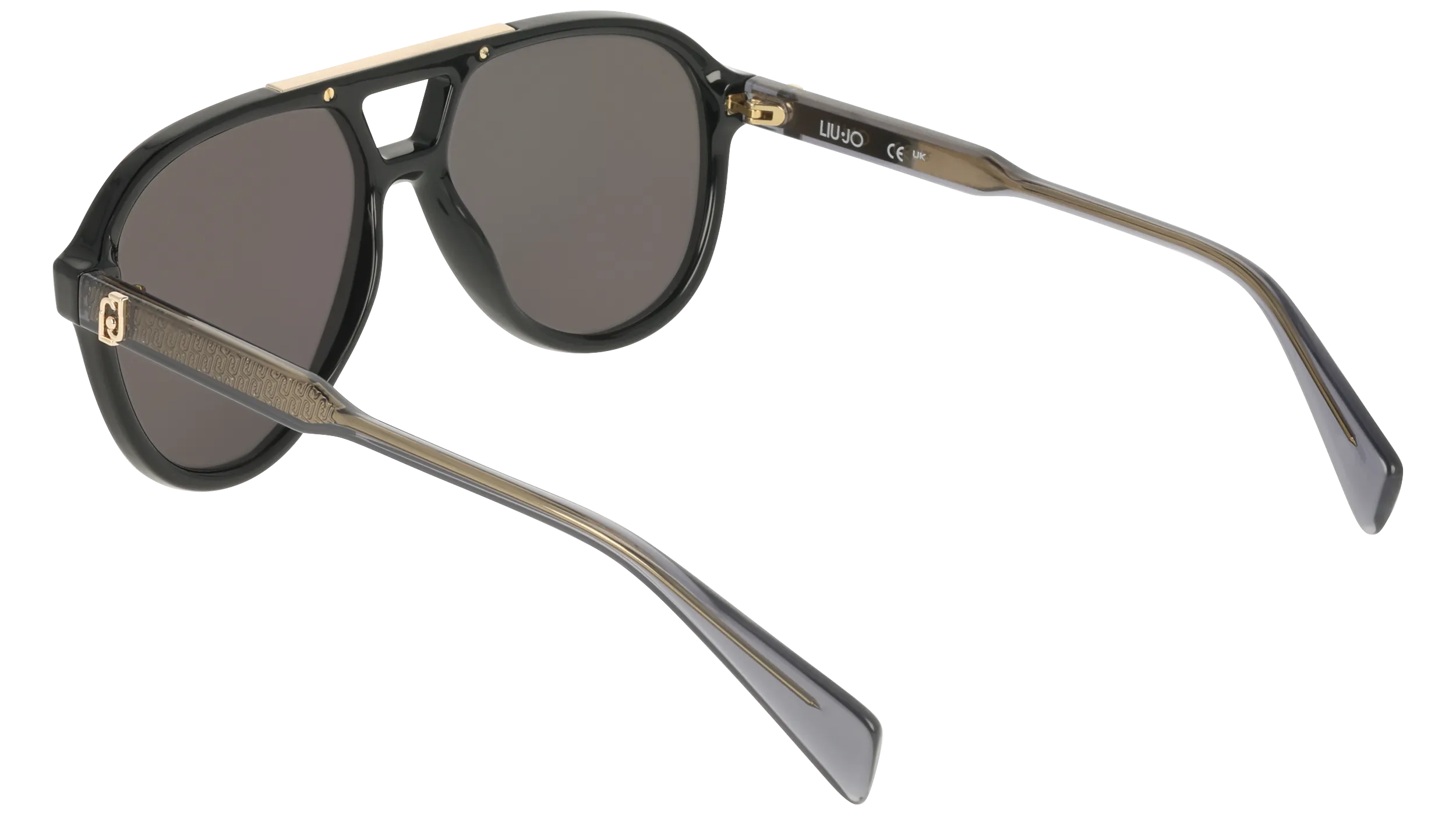 Liu Jo LJ821S 001 Occhiali da sole Bio-iniettato Nero Grigio Pilot Normale - immagine 4