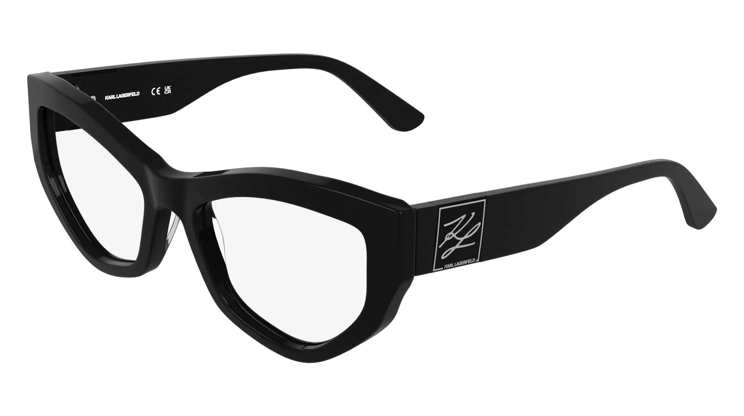 Karl Lagerfeld KL6211 001 Montature da vista Acetato Nero Cat Eye Normale - immagine 1