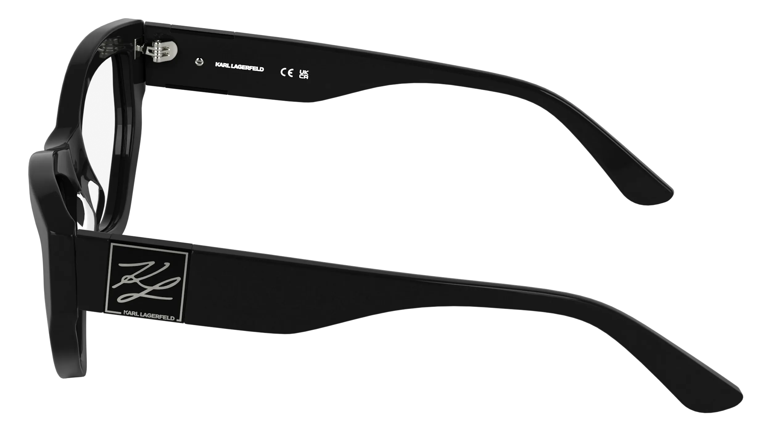 Karl Lagerfeld KL6211 001 Montature da vista Acetato Nero Cat Eye Normale - immagine 3