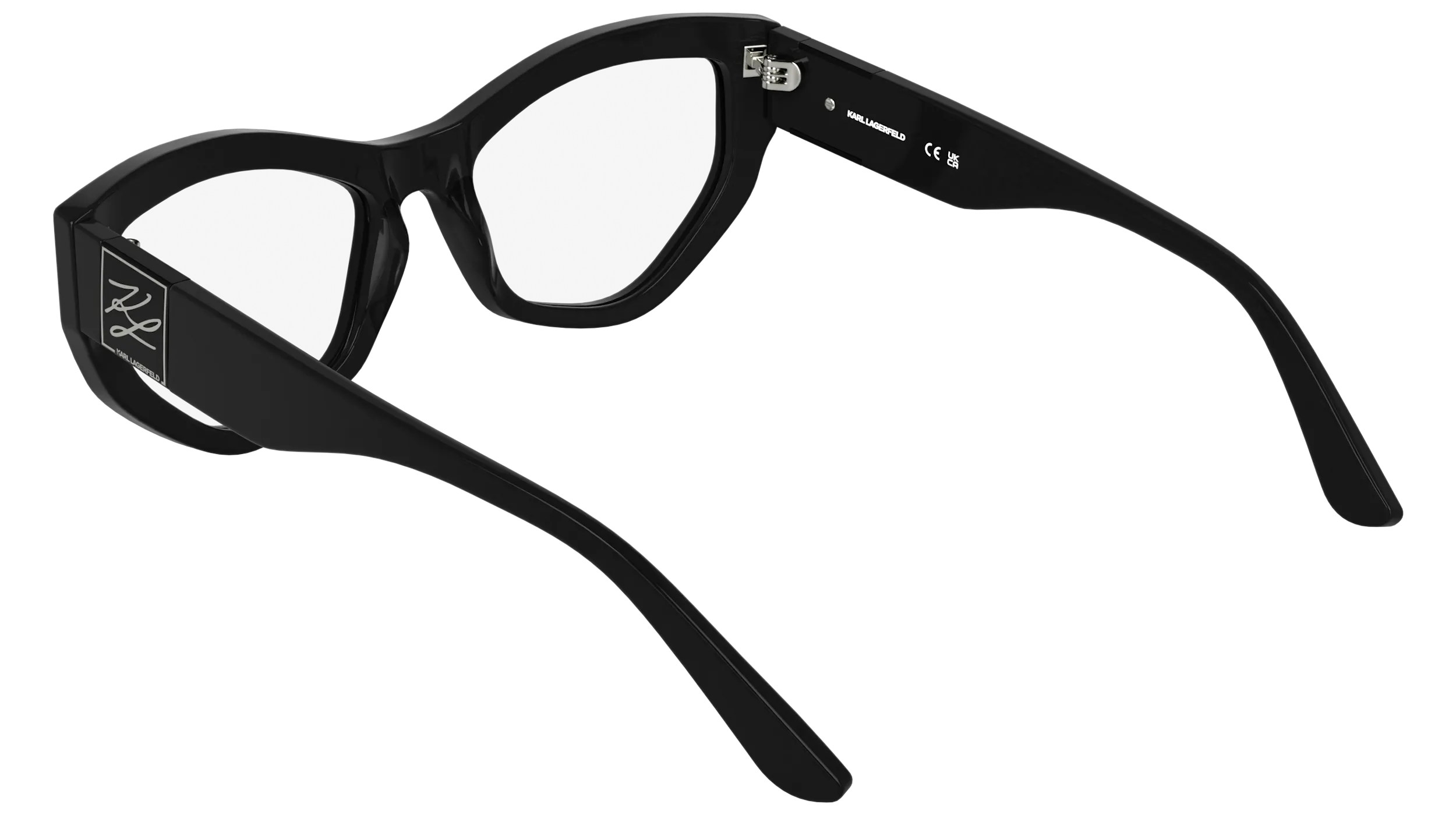 Karl Lagerfeld KL6211 001 Montature da vista Acetato Nero Cat Eye Normale - immagine 4