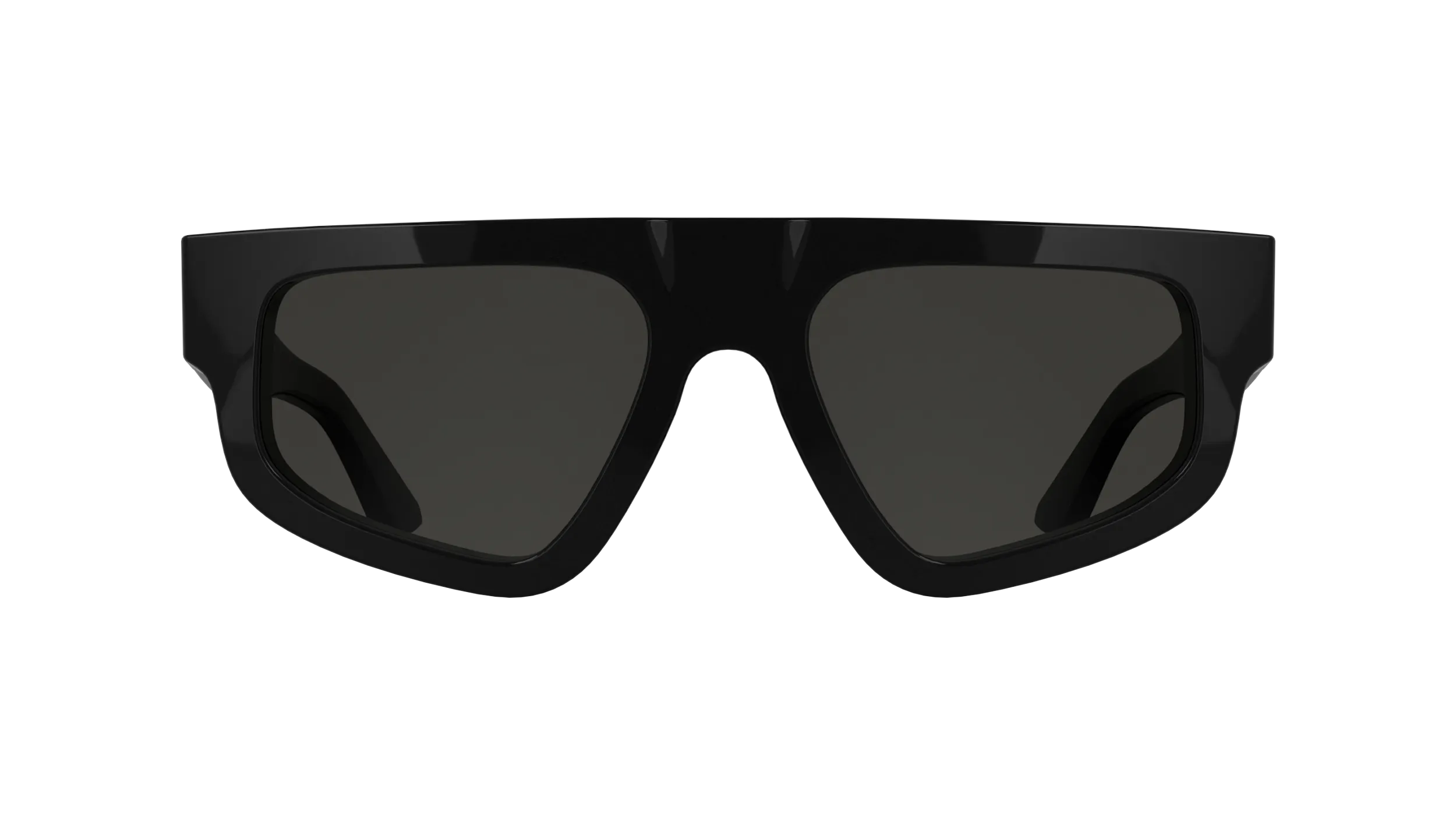 Calvin Klein CK25539S 001 Occhiali da sole Acetato Nero Fumo Squadrata Normale - immagine 2