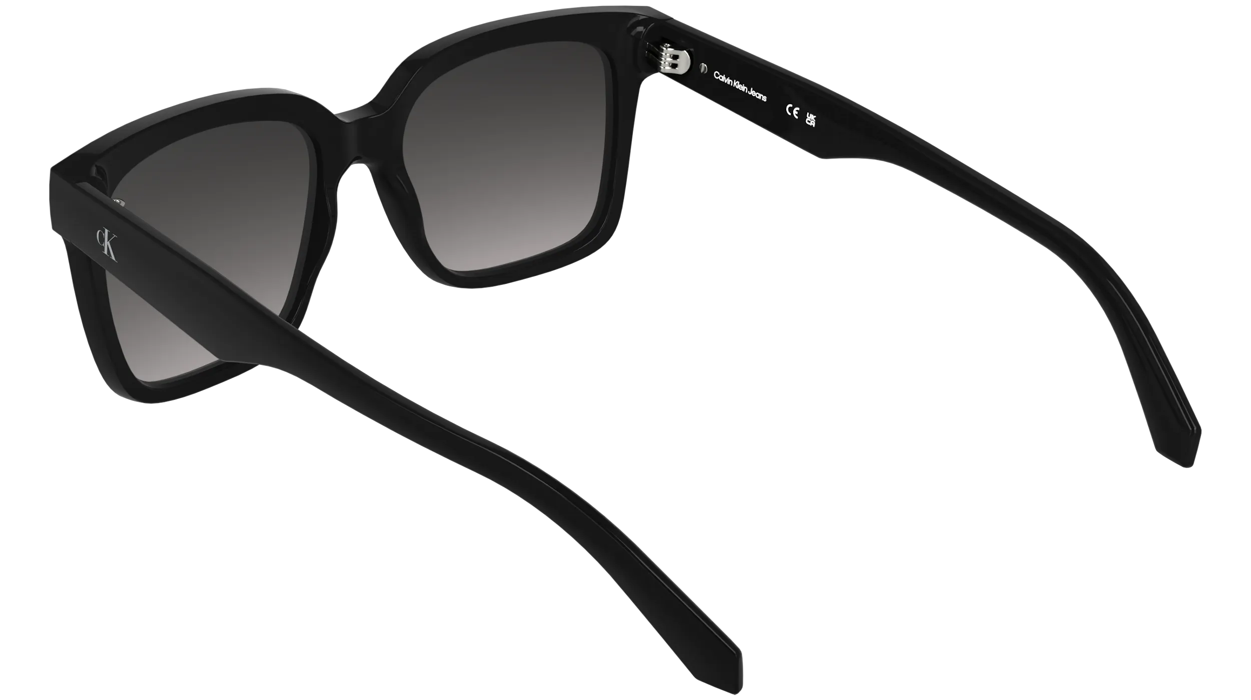 Calvin Klein CKJ25624S 001 Occhiali da sole Bio-iniettato Nero Fumo Squadrata Normale - immagine 4