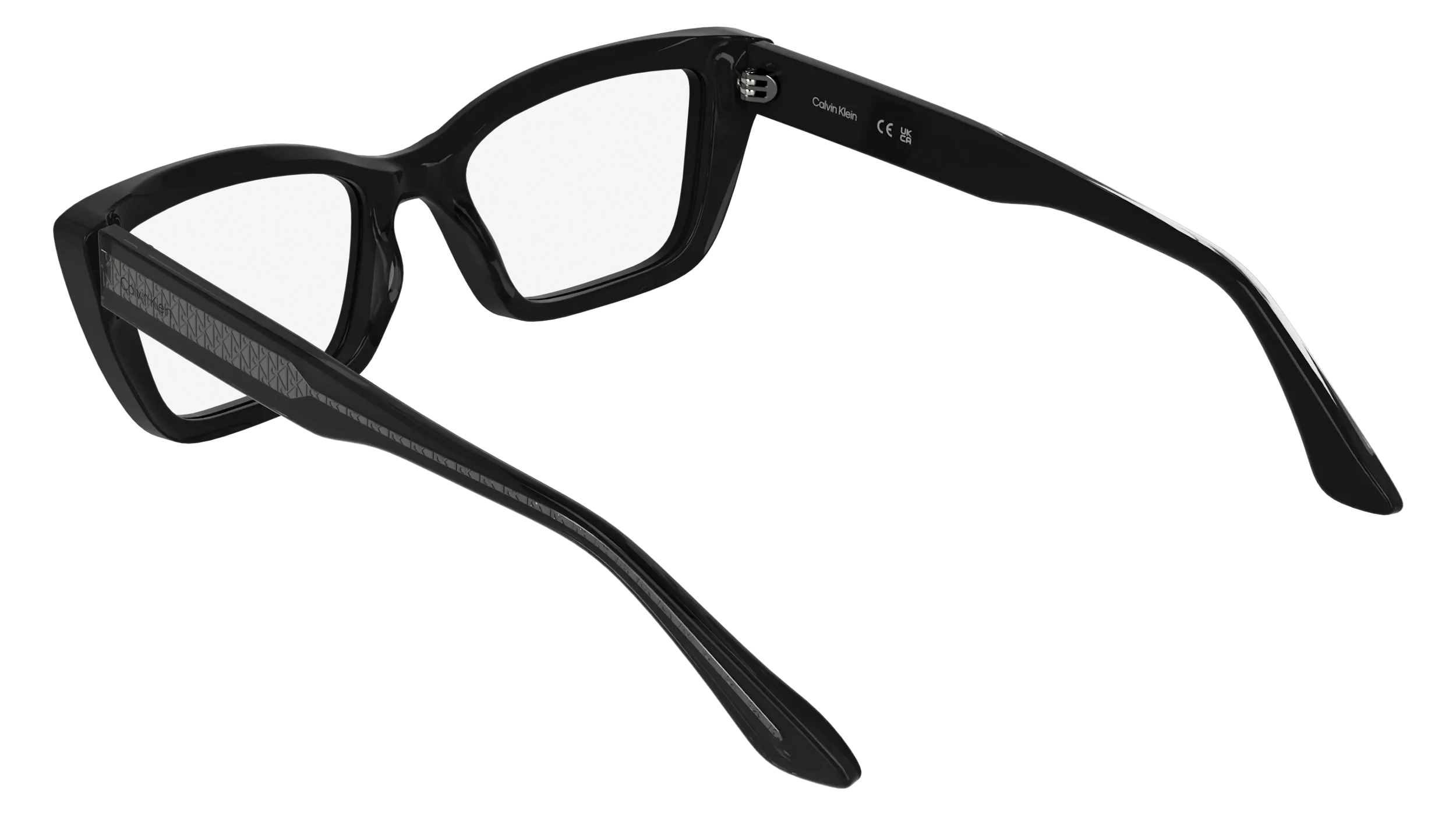 Calvin Klein CK25549 001 Montature da vista Acetato Nero Cat Eye Normale - immagine 4