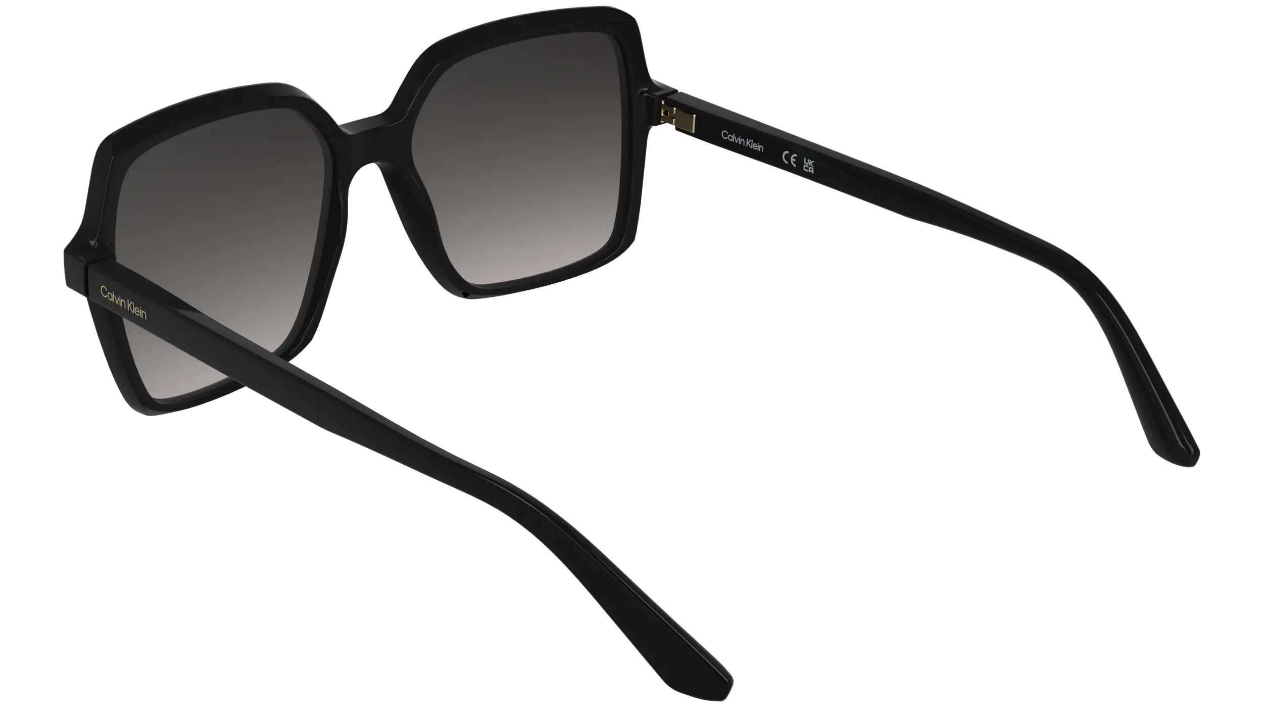 Calvin Klein CK25537S 001 Occhiali da sole Bio-iniettato Nero Fumo Farfalla Normale - immagine 4