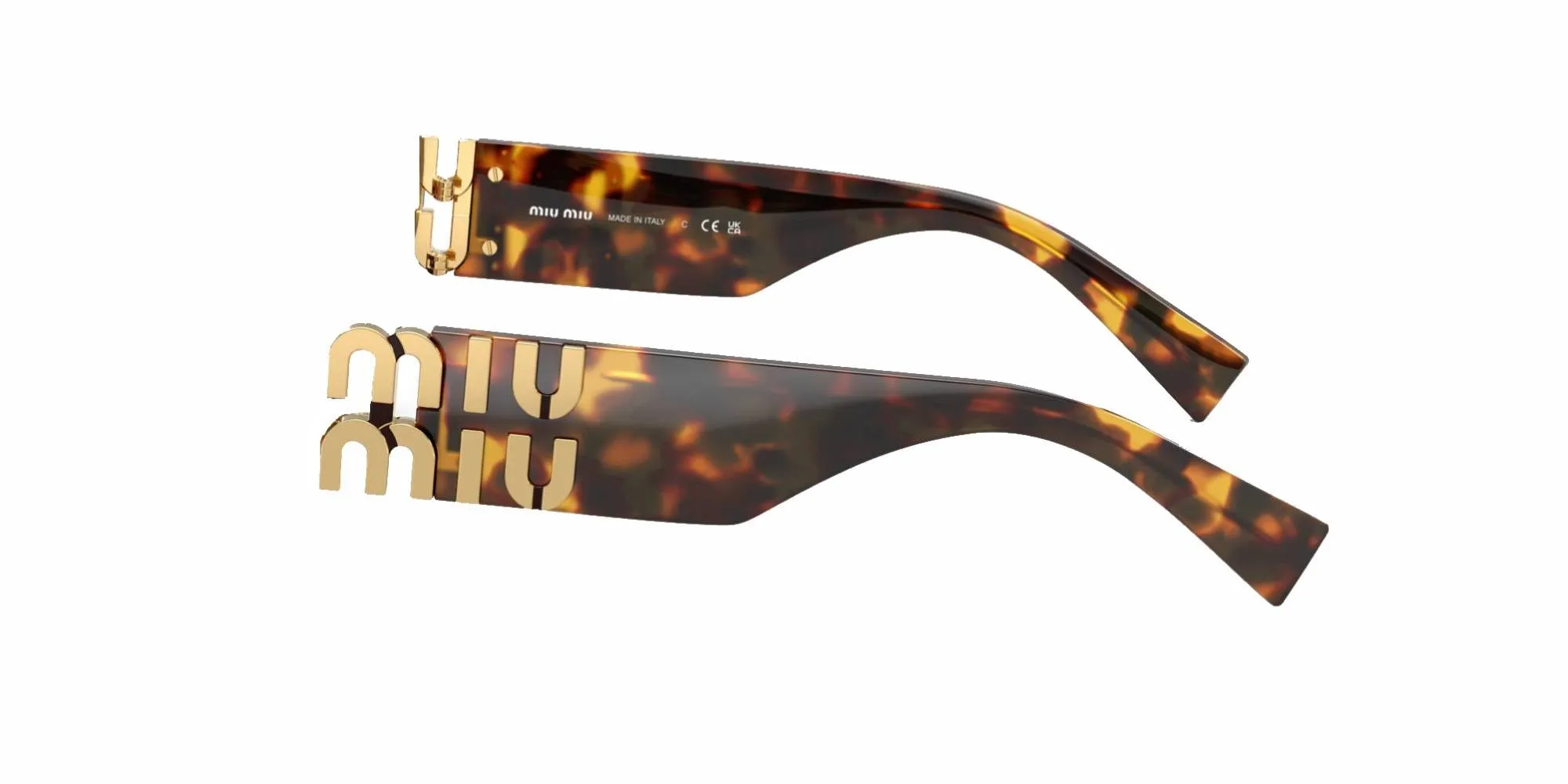 Miu Miu Miu Miu Aste di ricambio MU 09WS Aste di ricambio Acetato Havana - immagine 2