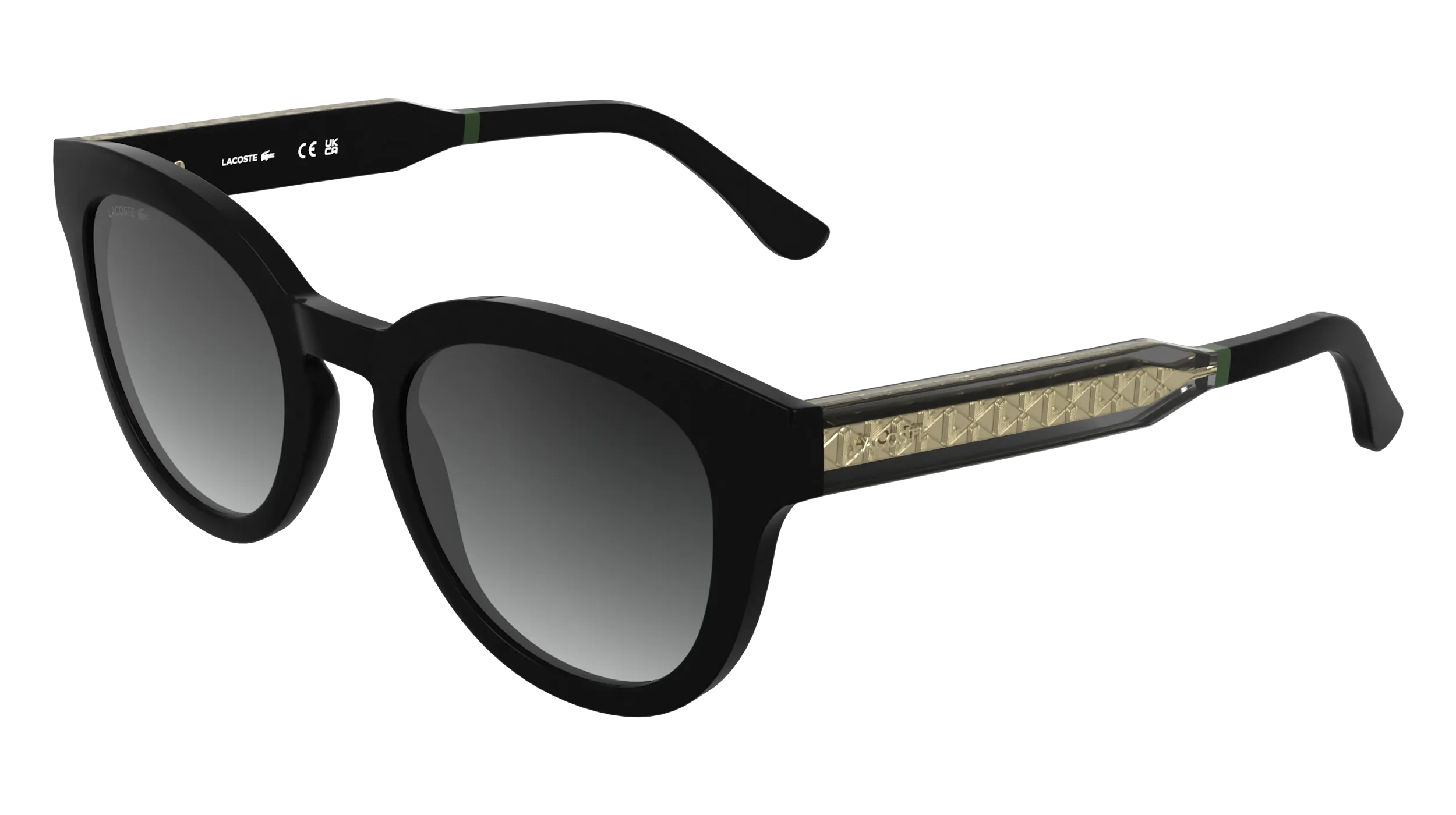 Lacoste L6070S 001 Occhiali da sole Bio-iniettato Nero Squadrata Normale - immagine 1