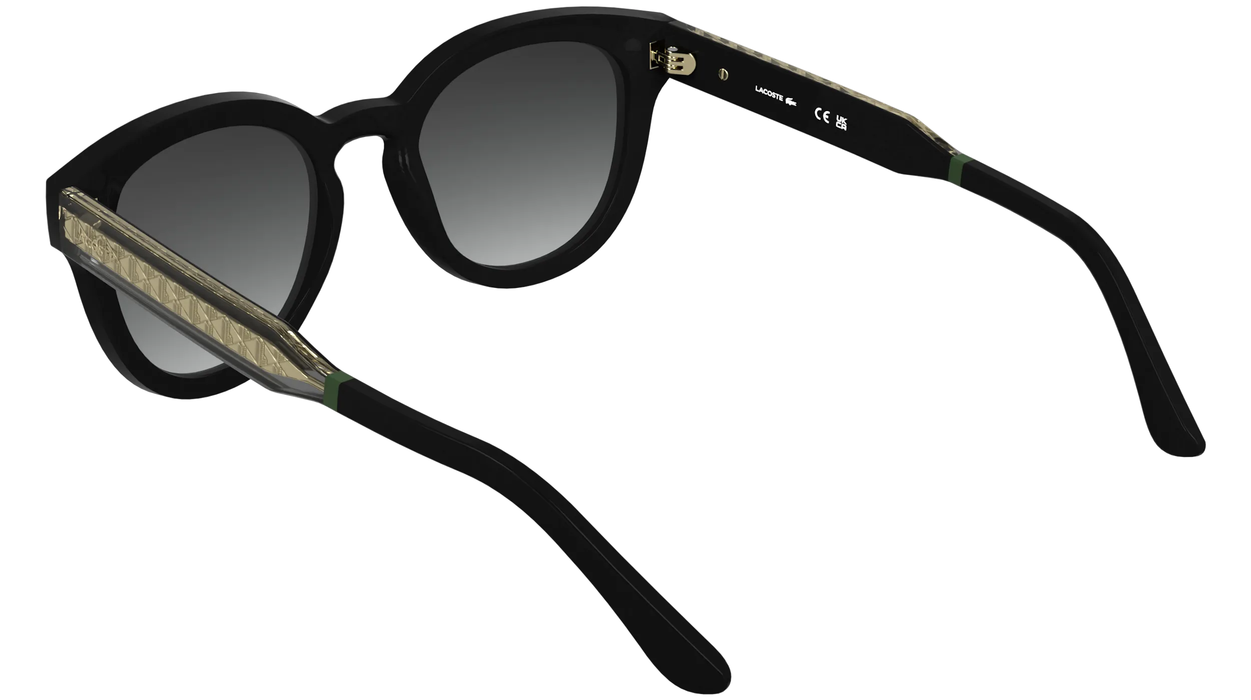Lacoste L6070S 001 Occhiali da sole Bio-iniettato Nero Squadrata Normale - immagine 4