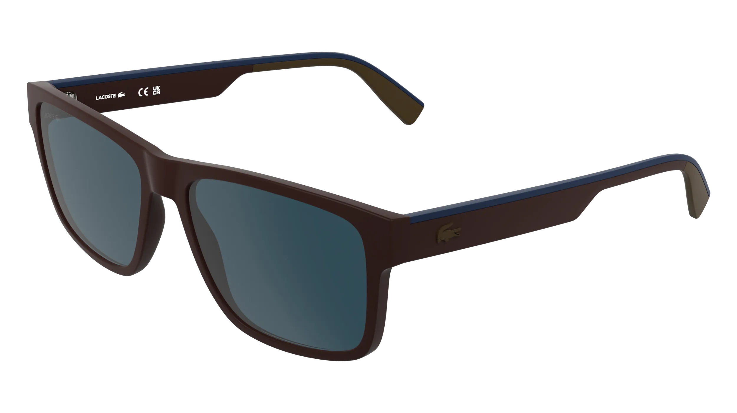 Lacoste L6076S 601 Occhiali da sole Bio-iniettato Blu Squadrata Normale - immagine 1