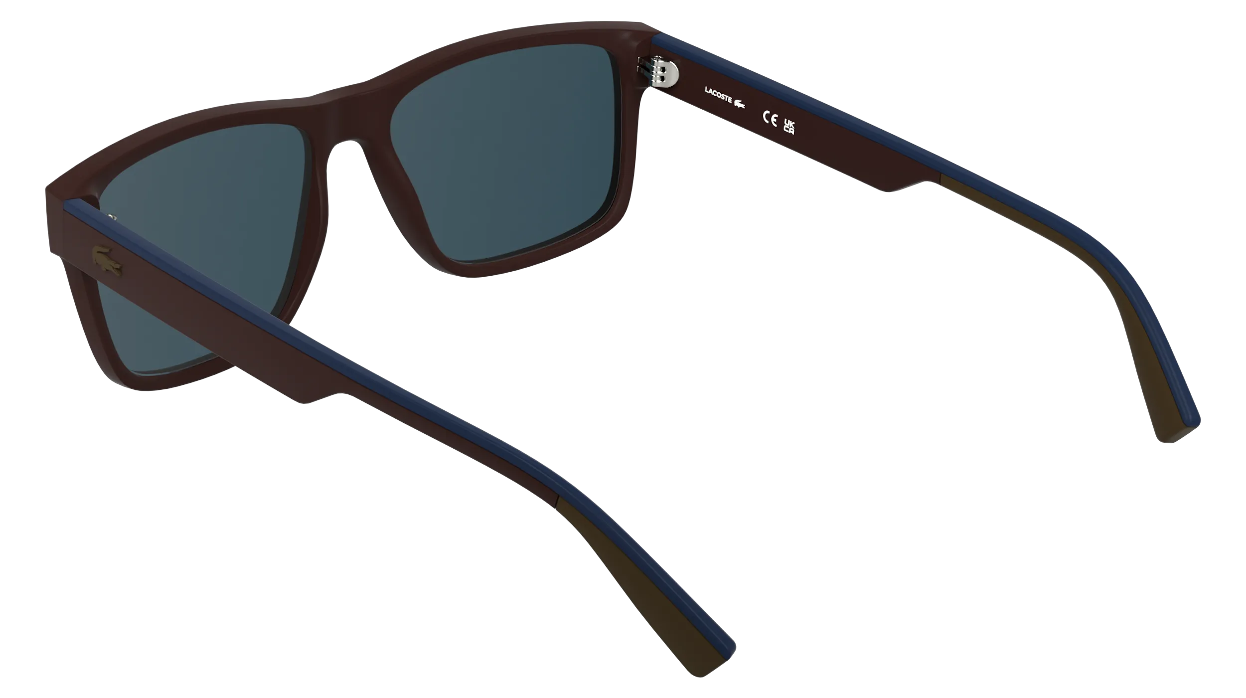 Lacoste L6076S 601 Occhiali da sole Bio-iniettato Blu Squadrata Normale - immagine 4