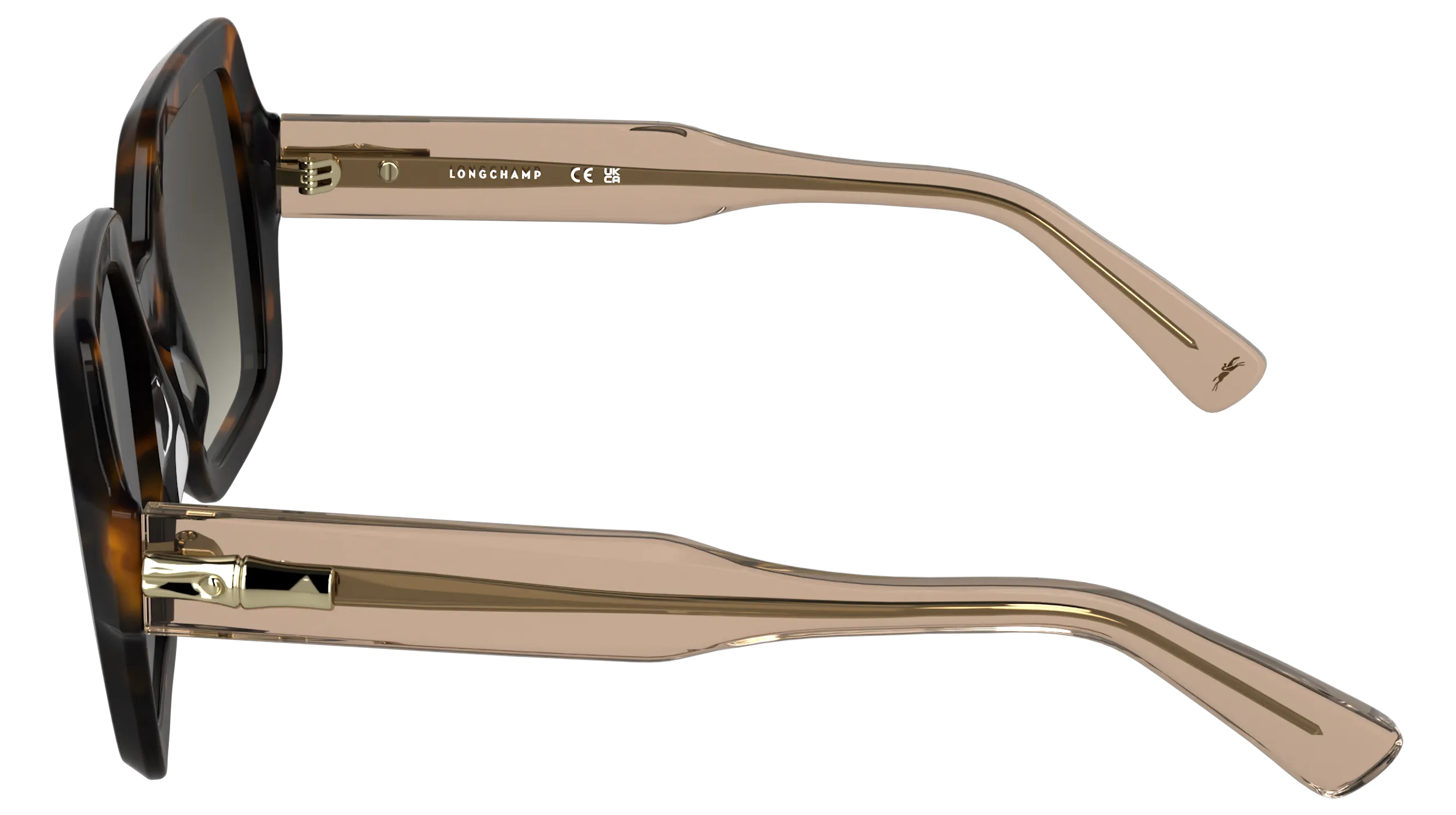 LONGCHAMP LO790S 231 Occhiali da sole Acetato Havana Squadrata Normale - immagine 3