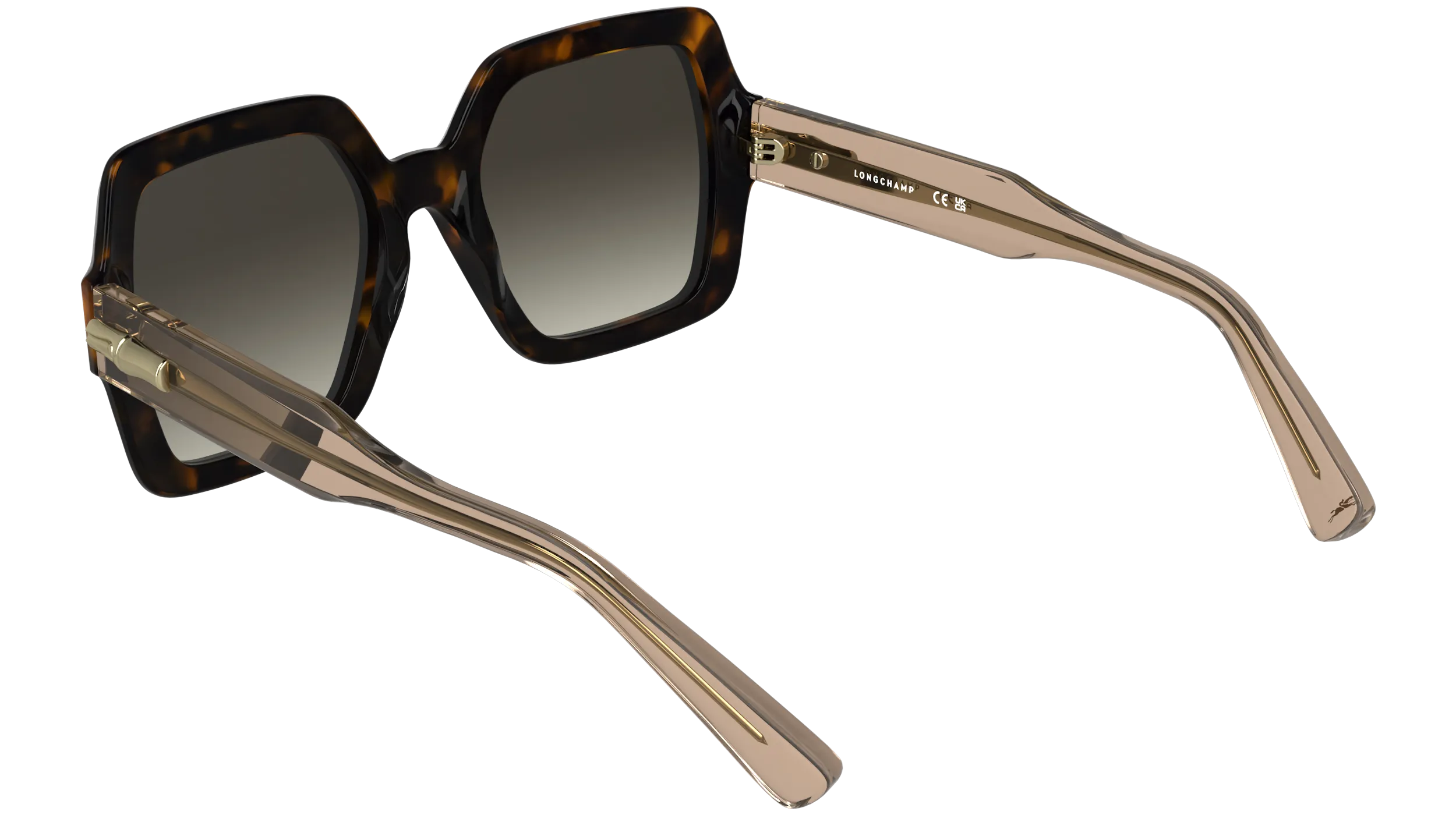 LONGCHAMP LO790S 231 Occhiali da sole Acetato Havana Squadrata Normale - immagine 4