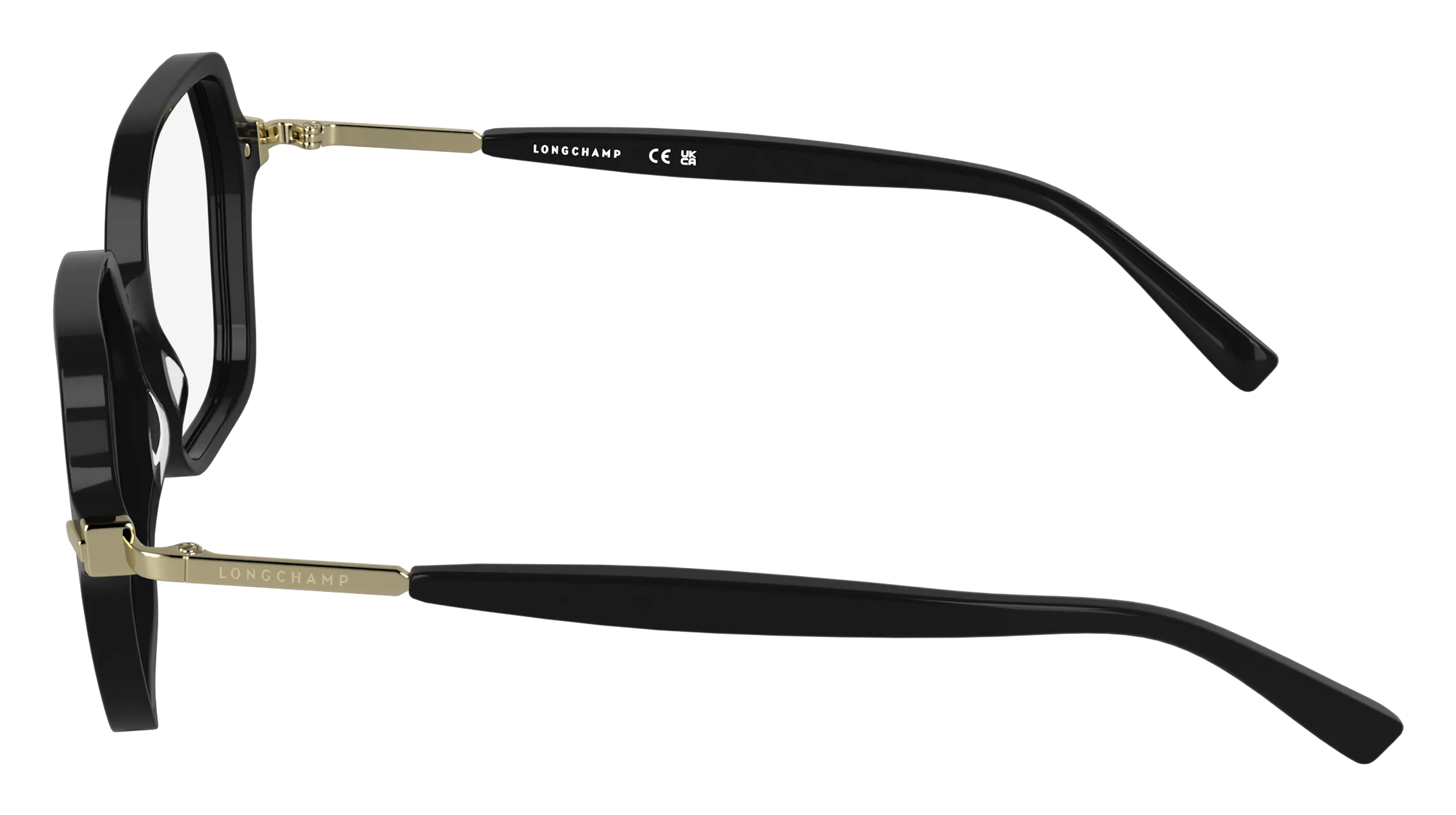 LONGCHAMP LO2782 001 Montature da vista Acetato Nero Squadrata Normale - immagine 3
