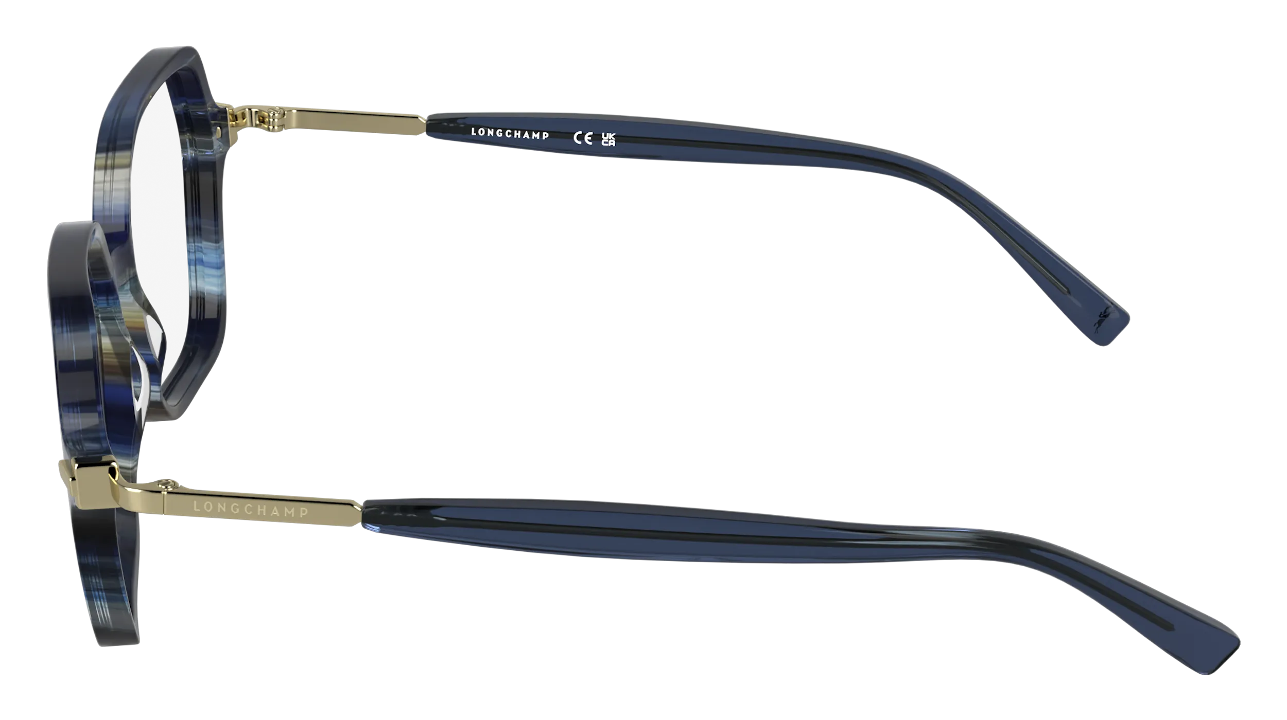 LONGCHAMP LO2782 407 Montature da vista Acetato Blu Squadrata Normale - immagine 3