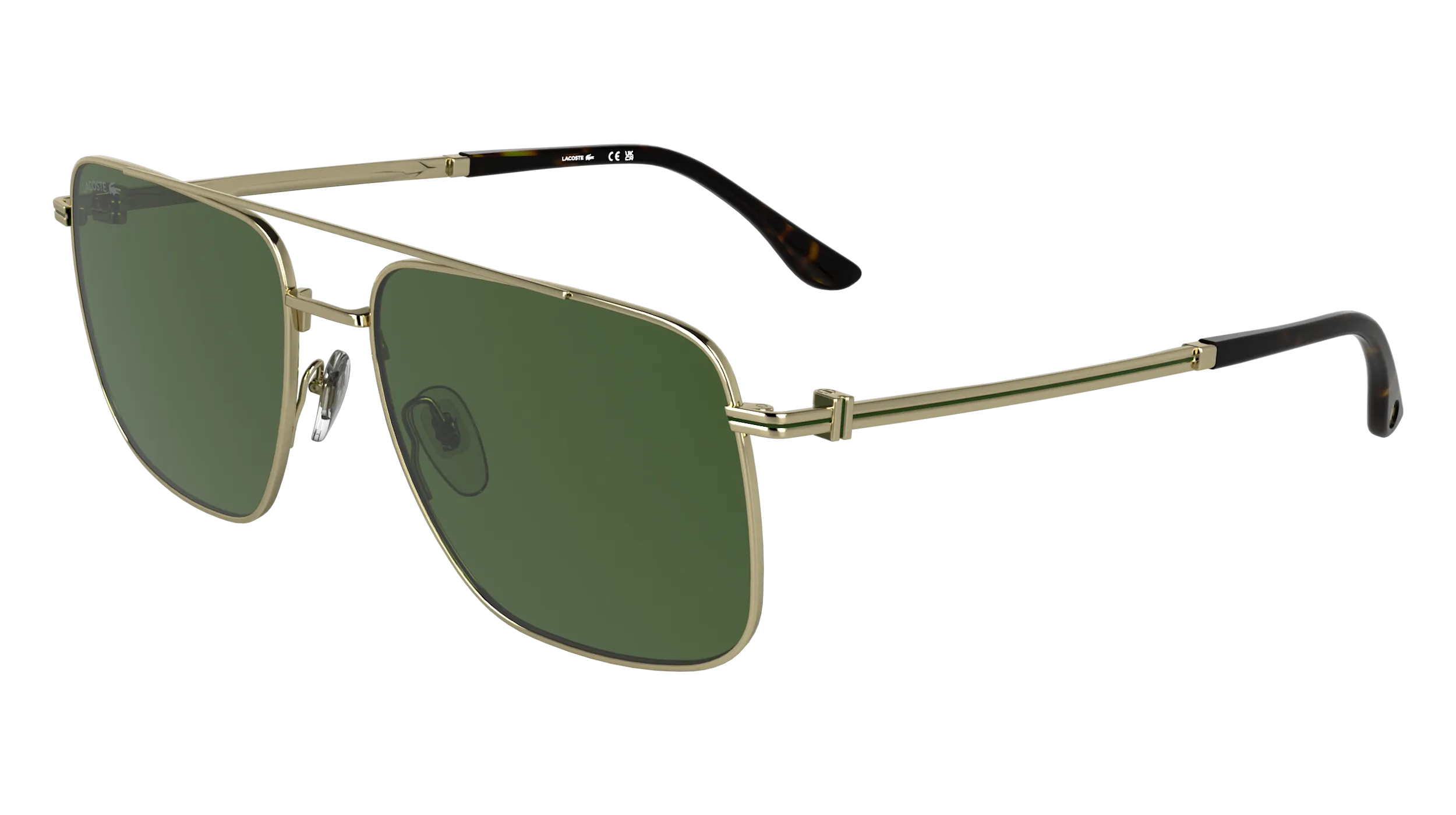 Lacoste L272S 714 Occhiali da sole Metallo Oro Squadrata Normale - immagine 1