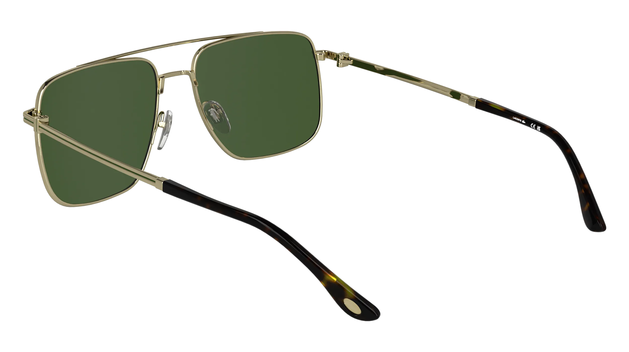 Lacoste L272S 714 Occhiali da sole Metallo Oro Squadrata Normale - immagine 4