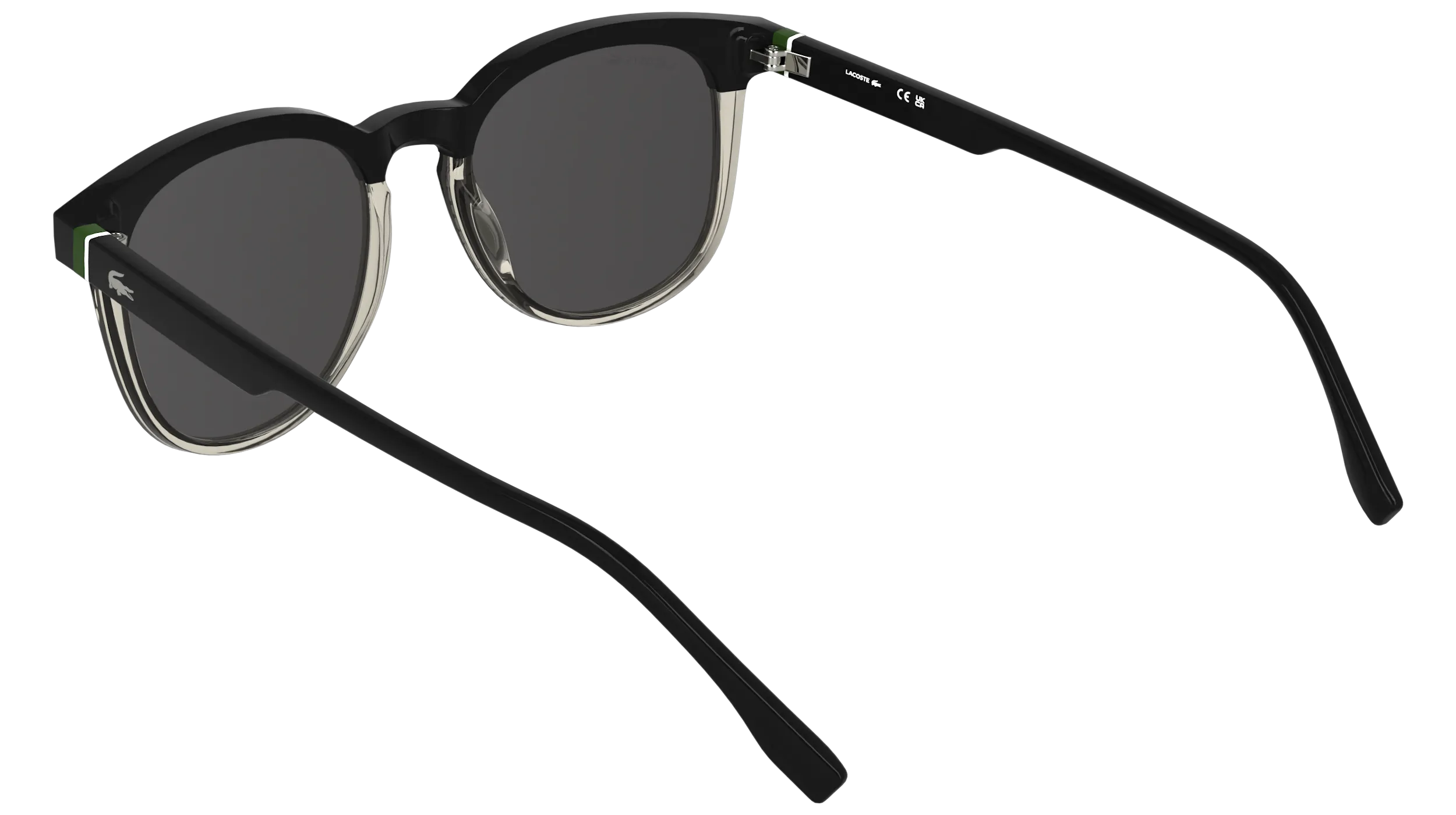 Lacoste L6073S 001 Occhiali da sole Bio-iniettato Grigio Squadrata Normale - immagine 4