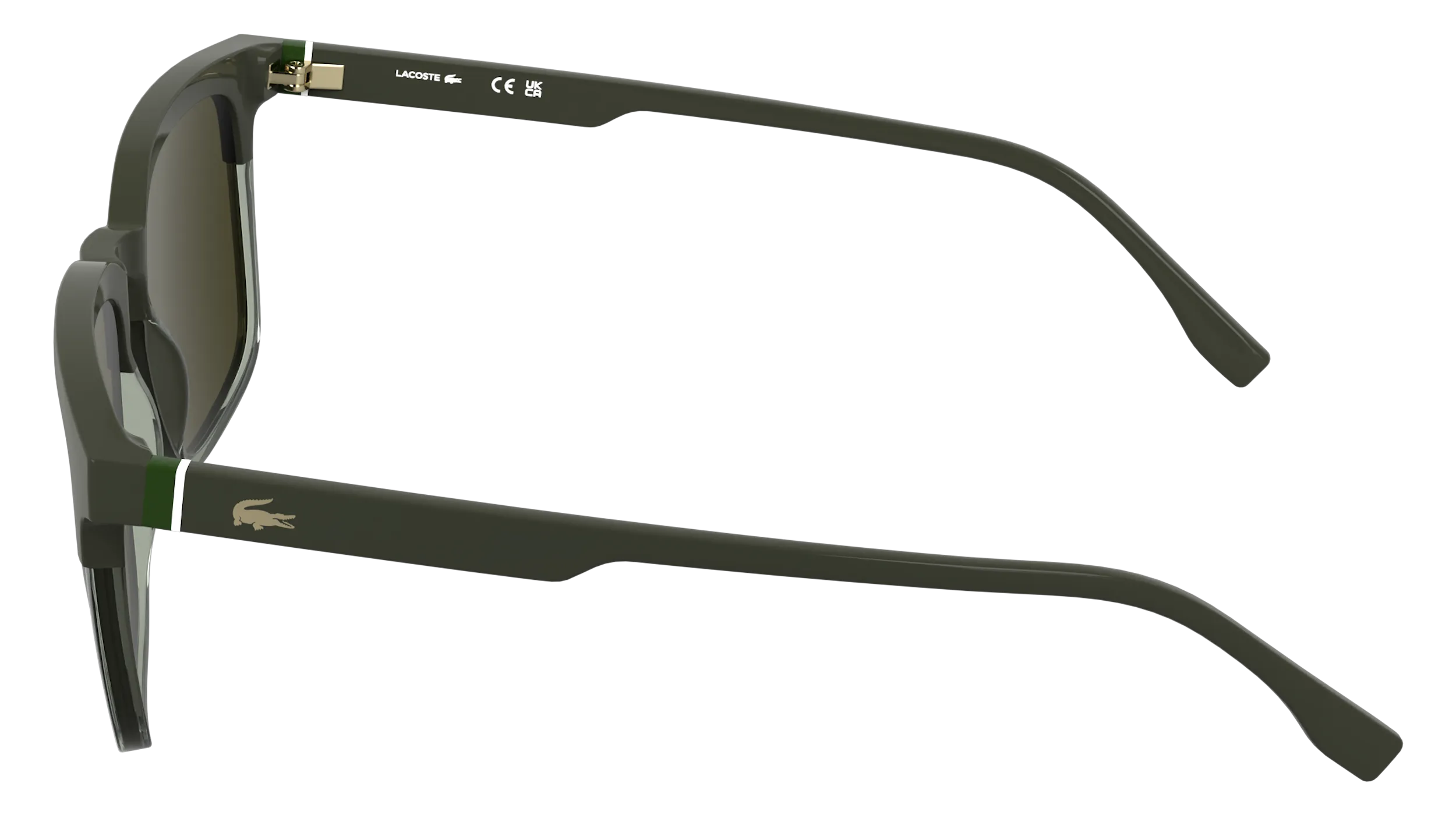 Lacoste L6074S 202 Occhiali da sole Bio-iniettato Marrone Squadrata Normale - immagine 3