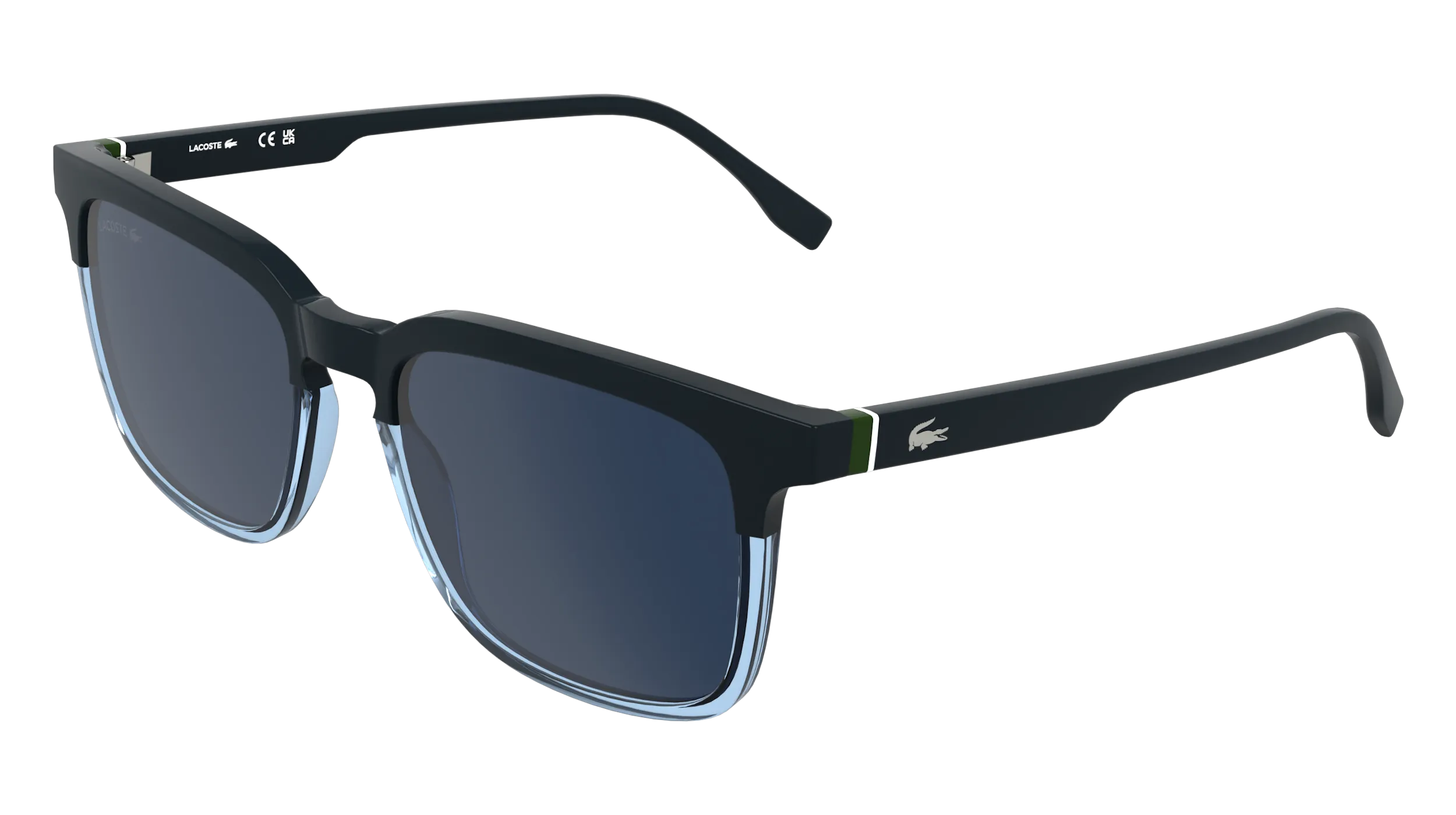 Lacoste L6074S 410 Occhiali da sole Bio-iniettato Blu Squadrata Normale - immagine 1