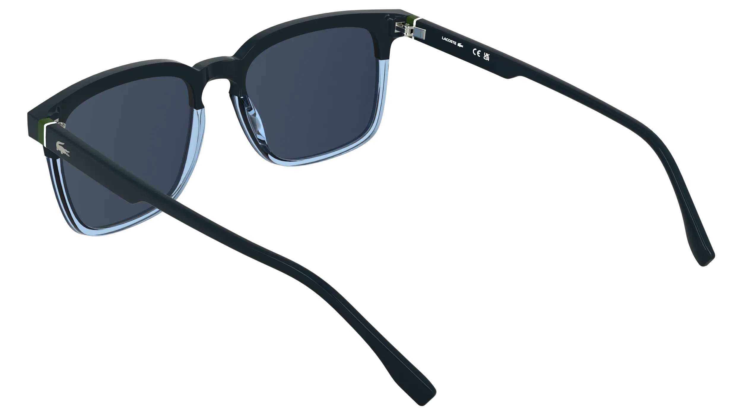 Lacoste L6074S 410 Occhiali da sole Bio-iniettato Blu Squadrata Normale - immagine 4