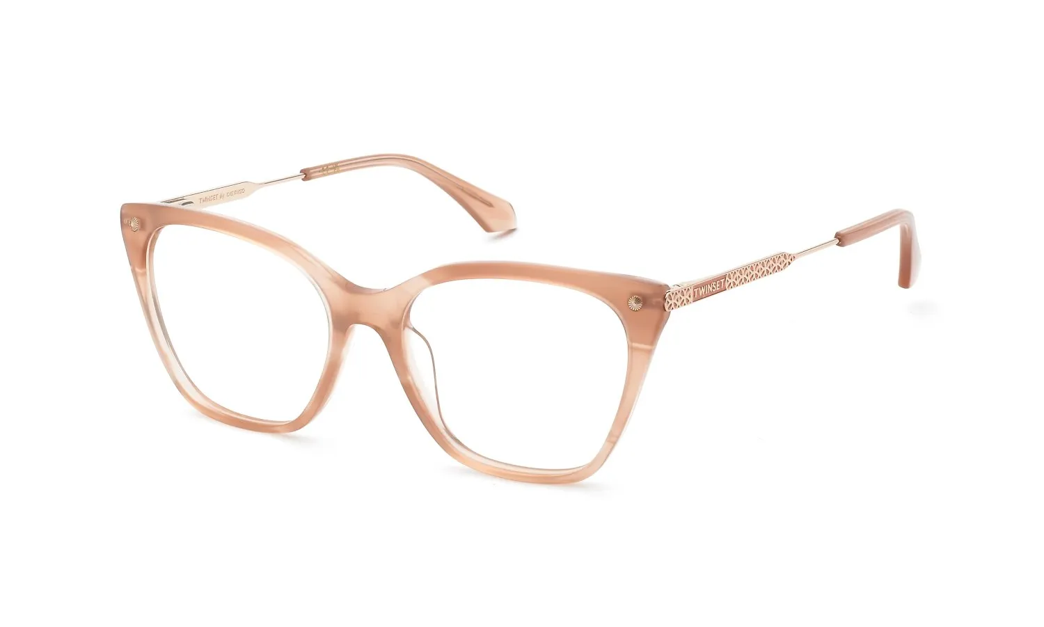Twinset VTW127 06BN Montature da vista Acetato Rosa Squadrata - immagine 1