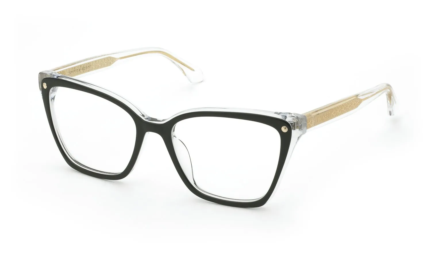 Twinset VTW073 02AF Montature da vista Acetato Nero Squadrata - immagine 1