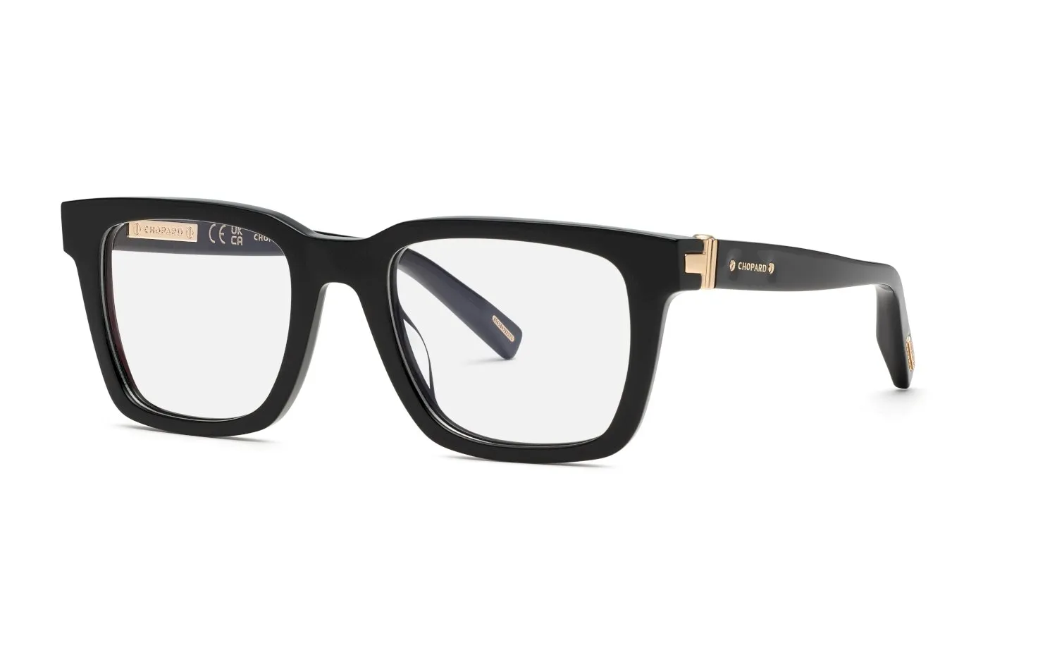 Chopard VCH372 700 Montature da vista Acetato Nero Squadrata - immagine 1