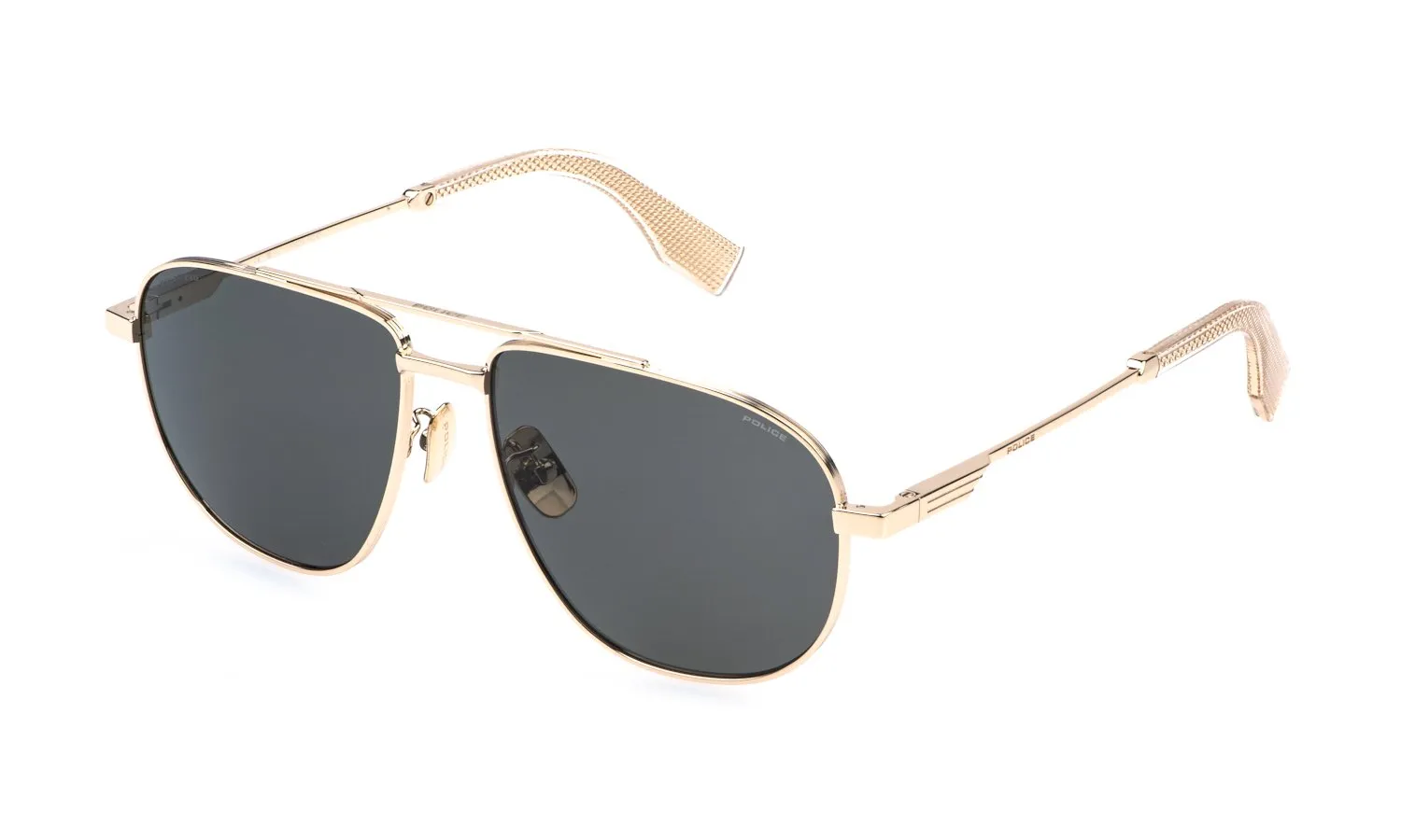 Police SPLR83E MERCURY LITE 1 300P Occhiali da sole Metallo Oro Fumo Pilot - immagine 1