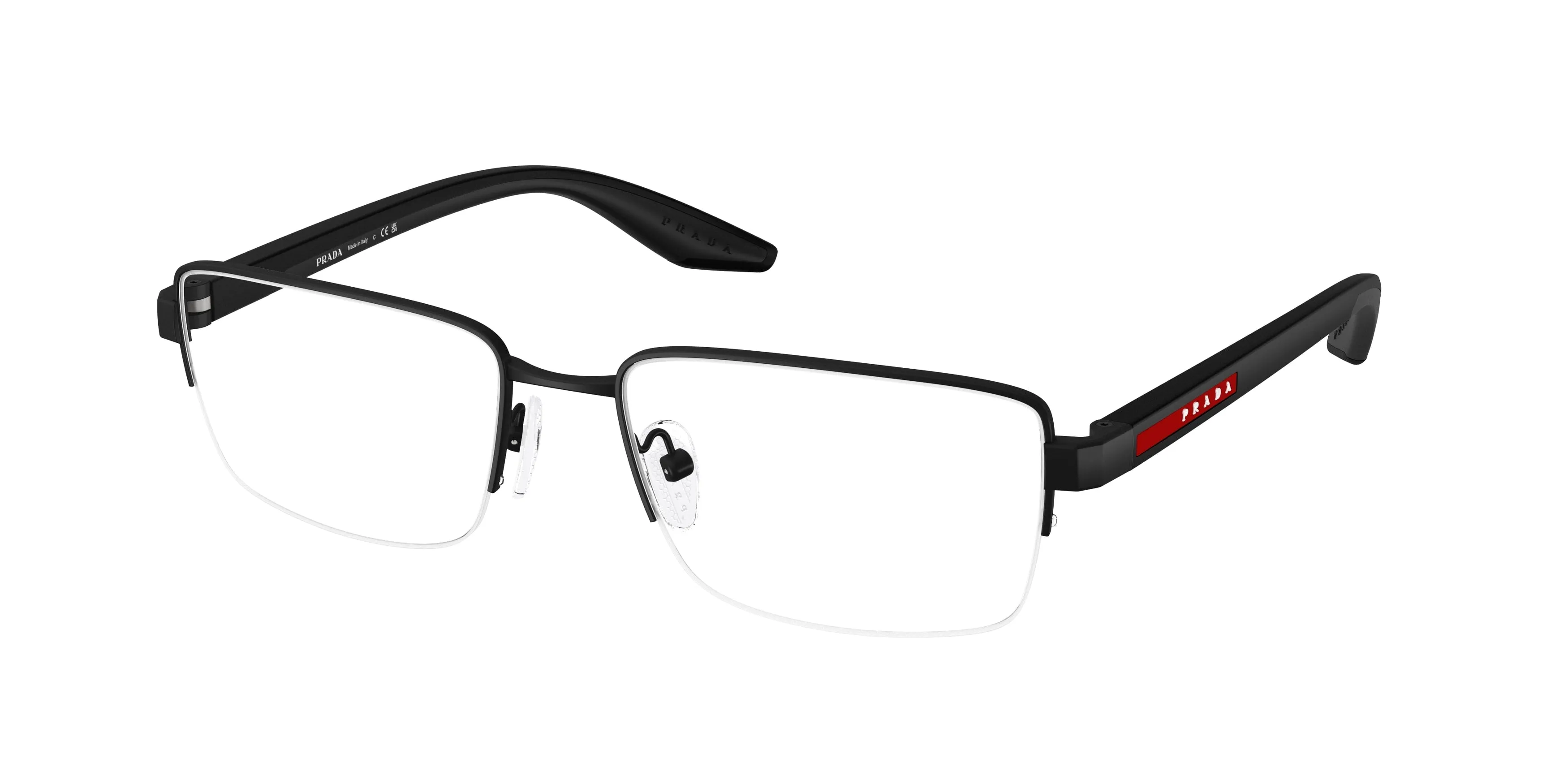 Prada Linea Rossa PS 51SV DG01O1 Montature da vista Metallo Nero Pillow Normale - immagine 1