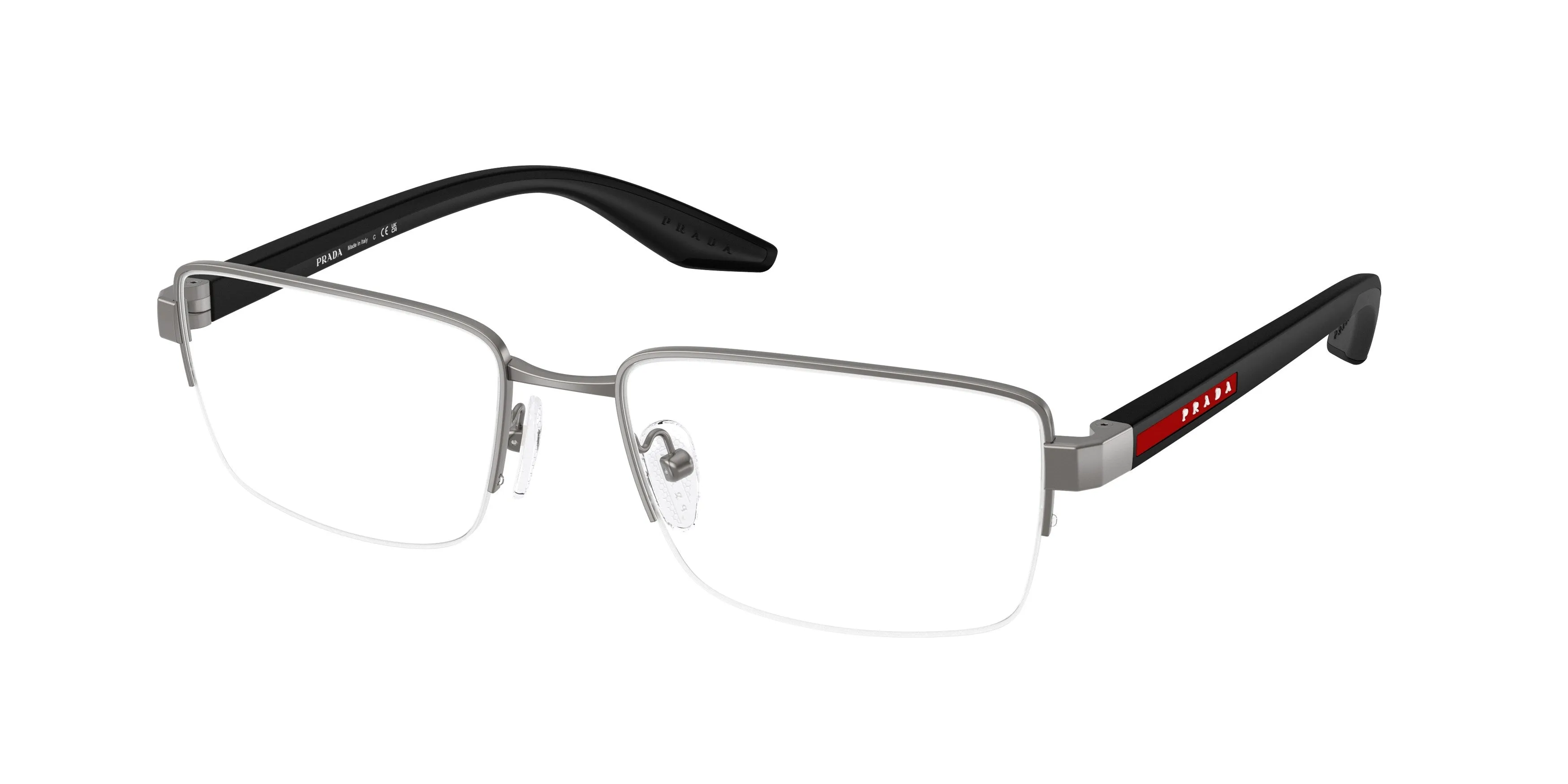 Prada Linea Rossa PS 51SV 7CQ1O1 Montature da vista Metallo Grigio Pillow Normale - immagine 1