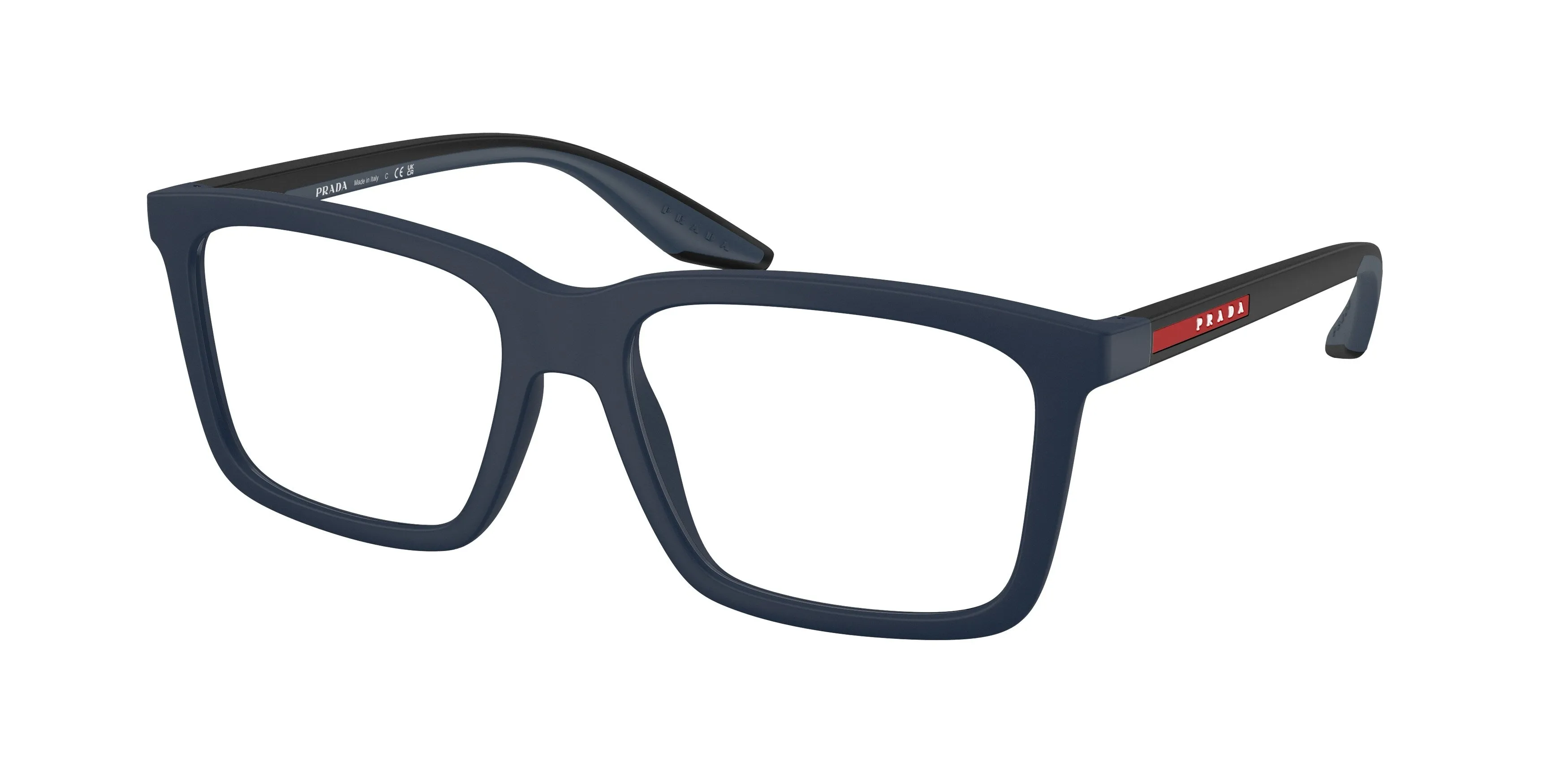 Prada Linea Rossa PS 03SV TFY1O1 Montature da vista Iniettato Blu Squadrata Normale - immagine 1