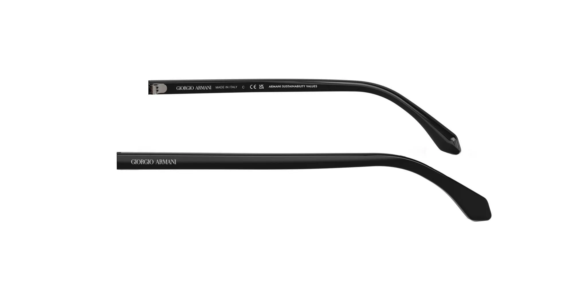 Giorgio Armani Giorgio Armani Aste di ricambio AR8219U Aste di ricambio Acetato Nero - immagine 2