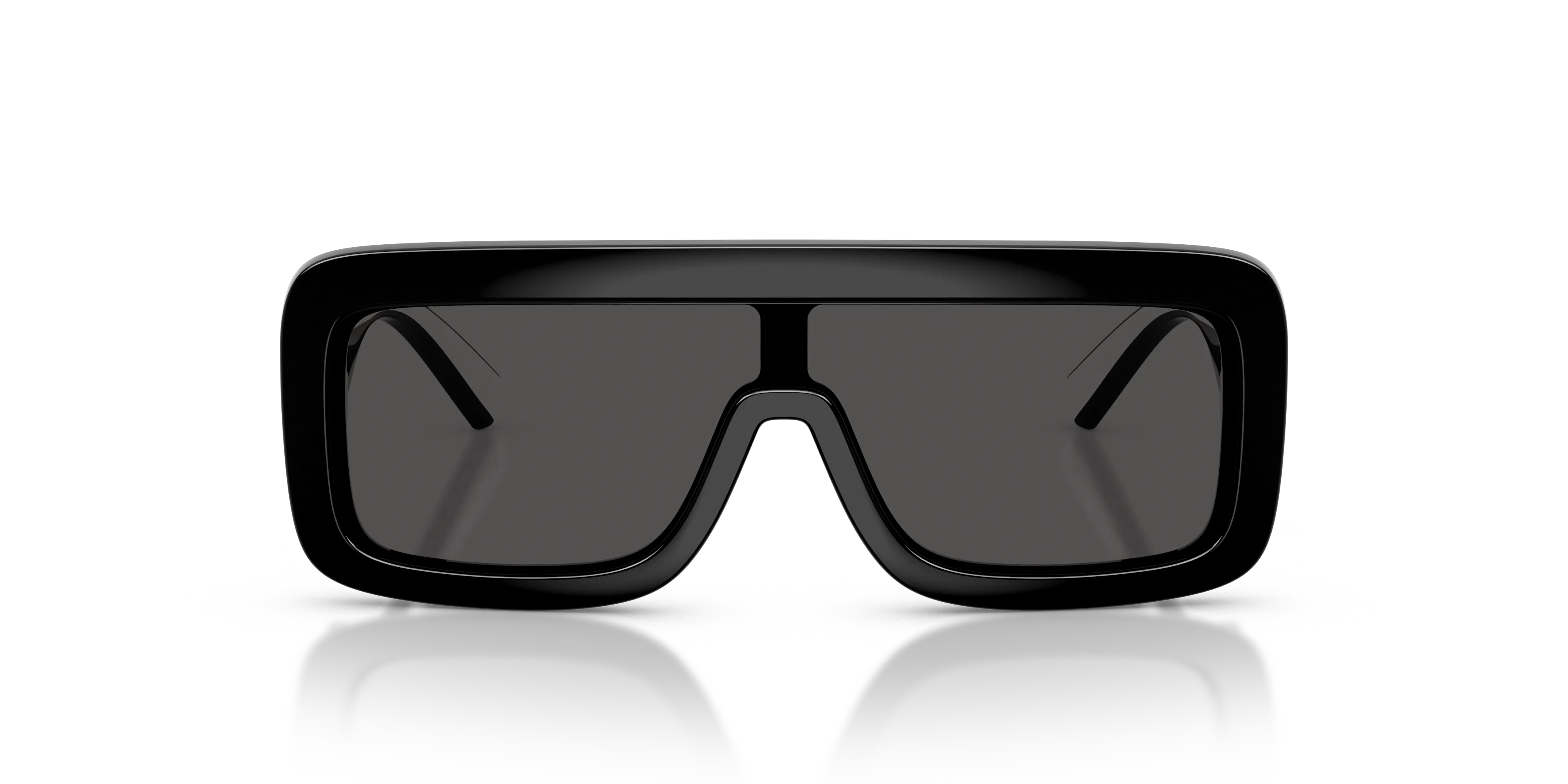 Dolce & Gabbana DX6013 501/87 Occhiali da sole Iniettato Nero Grigio Squadrata Normale - immagine 3