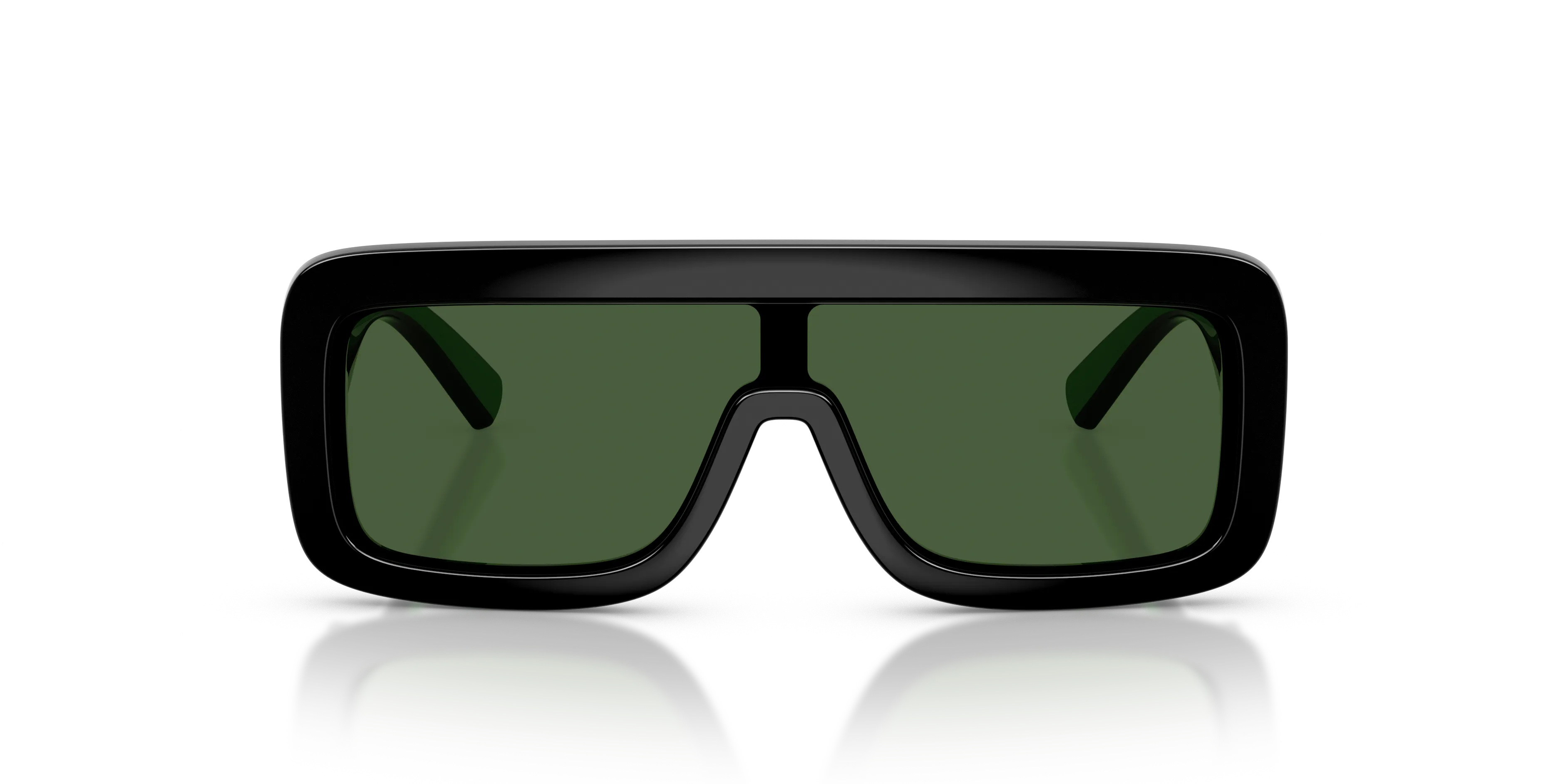 Dolce & Gabbana DX6013 501/71 Occhiali da sole Iniettato Nero Verde Squadrata Normale - immagine 3