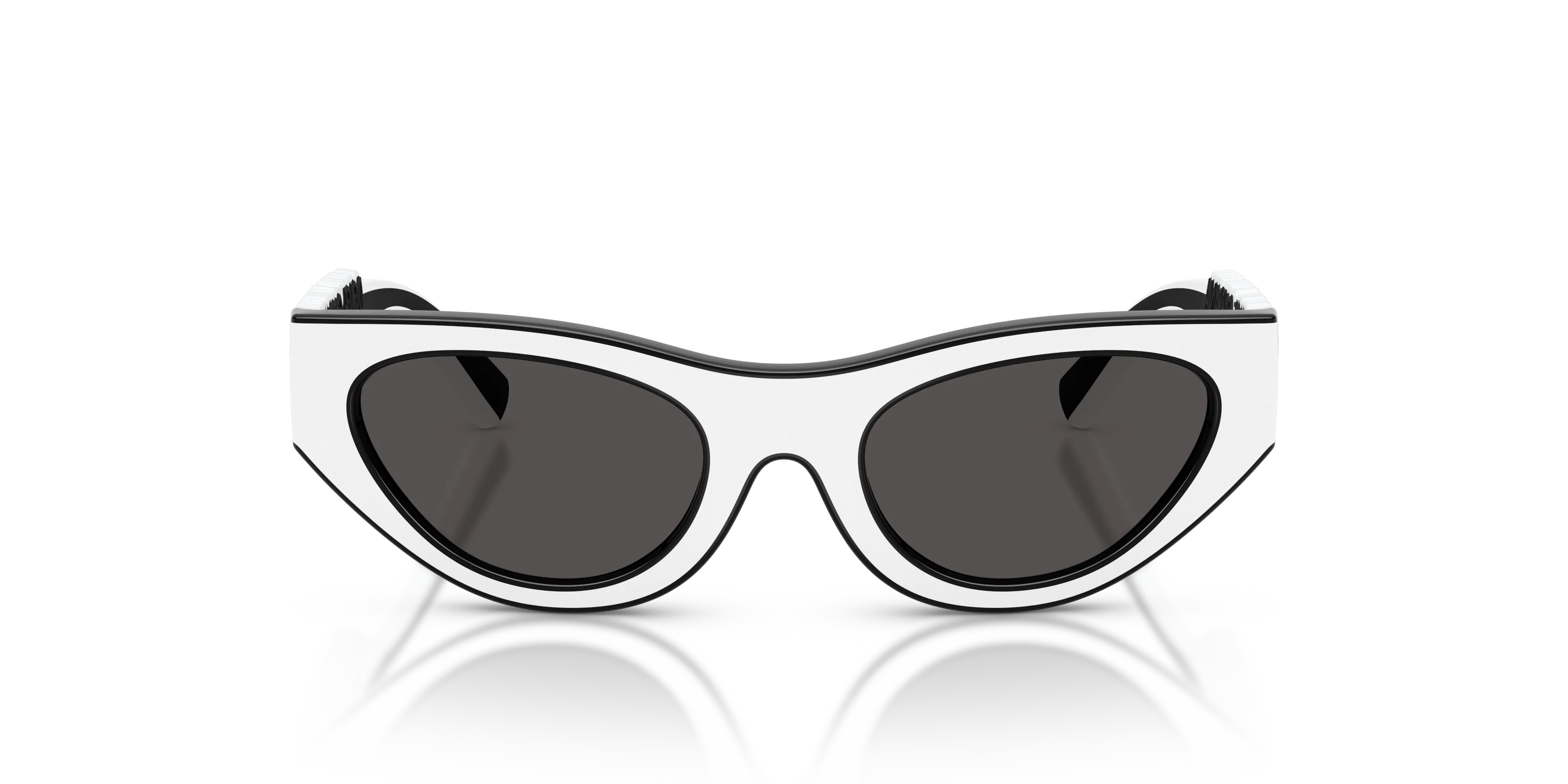 Dolce & Gabbana DX6012 346587 Occhiali da sole Iniettato Nero Grigio Cat Eye Normale - immagine 3