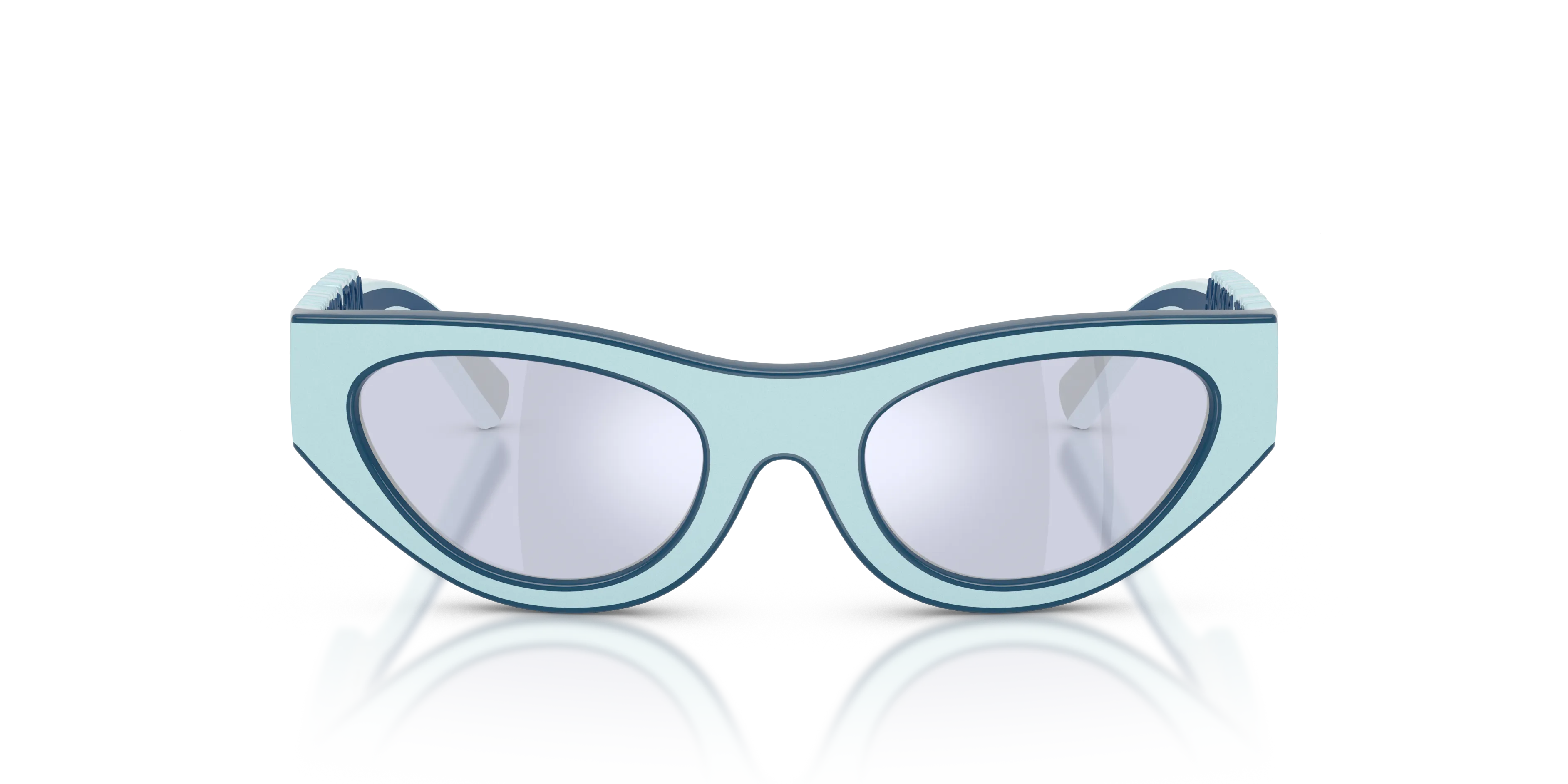 Dolce & Gabbana DX6012 30151U Occhiali da sole Iniettato Viola Viola Cat Eye Specchiate - immagine 3