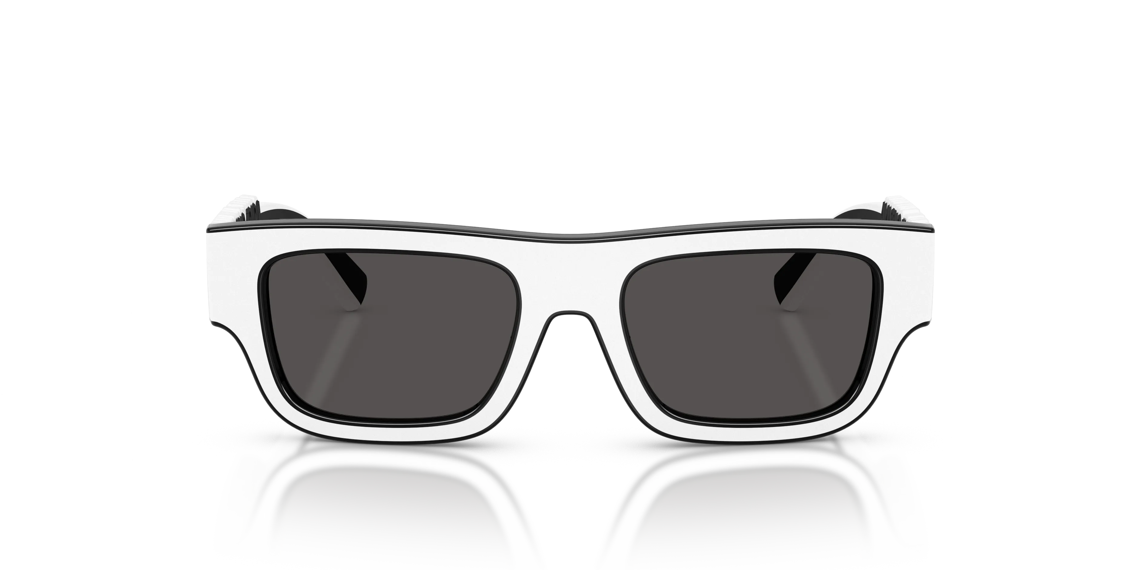 Dolce & Gabbana DX6011 346587 Occhiali da sole Iniettato Nero Grigio Squadrata Normale - immagine 3