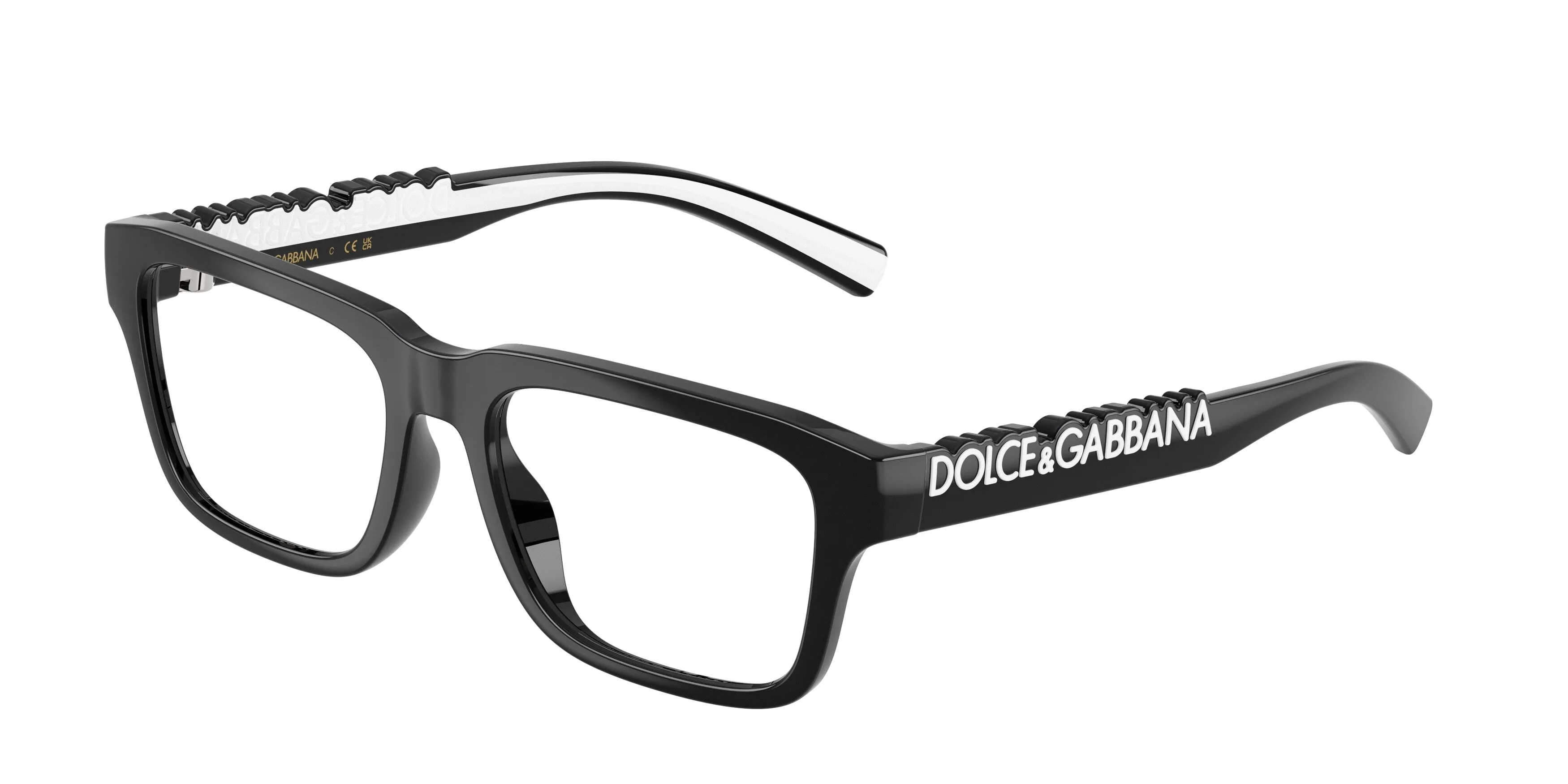 Dolce & Gabbana DX5008 501 Montature da vista Iniettato Nero Squadrata Normale - immagine 1