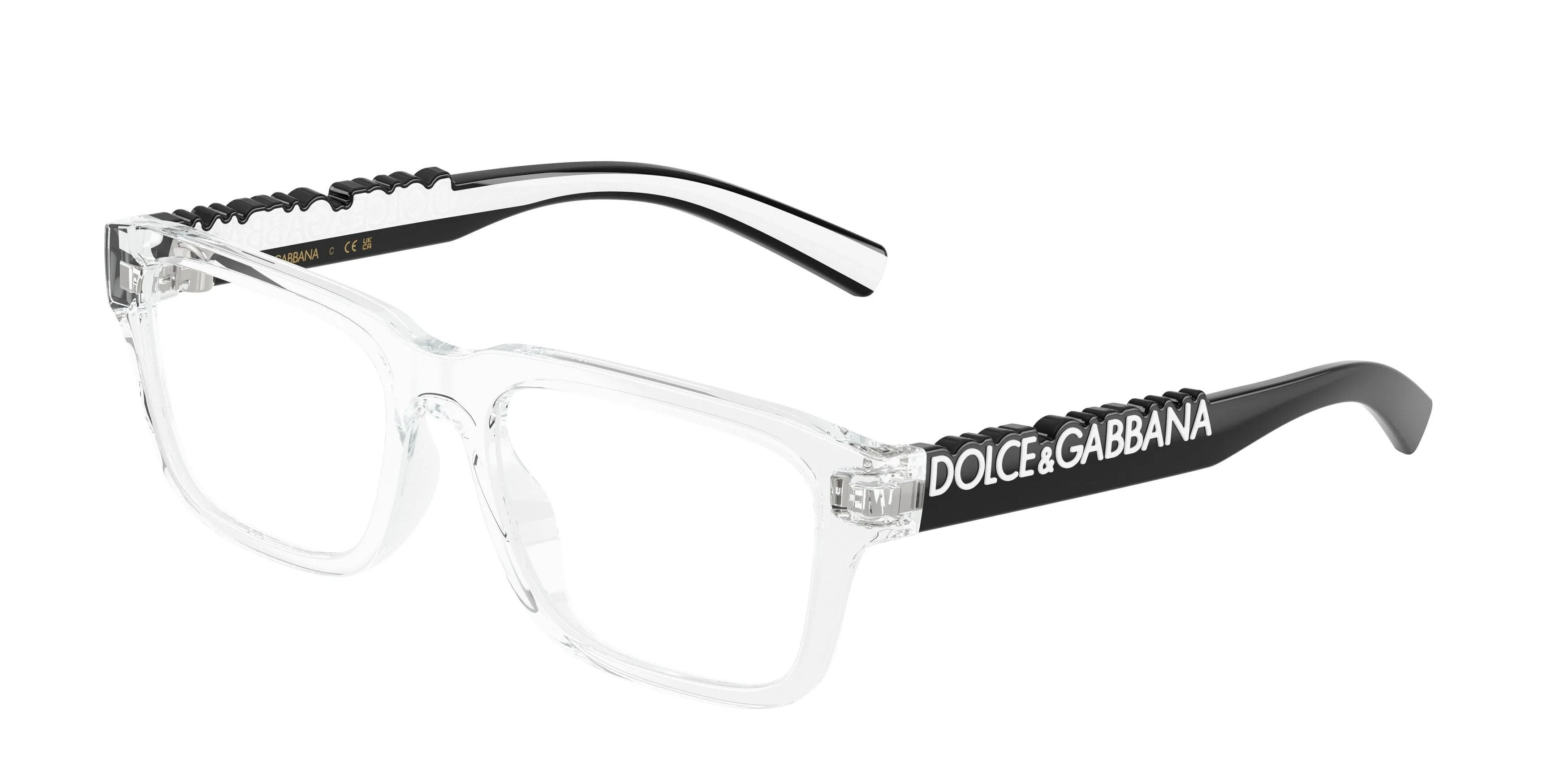 Dolce & Gabbana DX5008 3133 Montature da vista Iniettato Trasparente Squadrata Normale - immagine 1