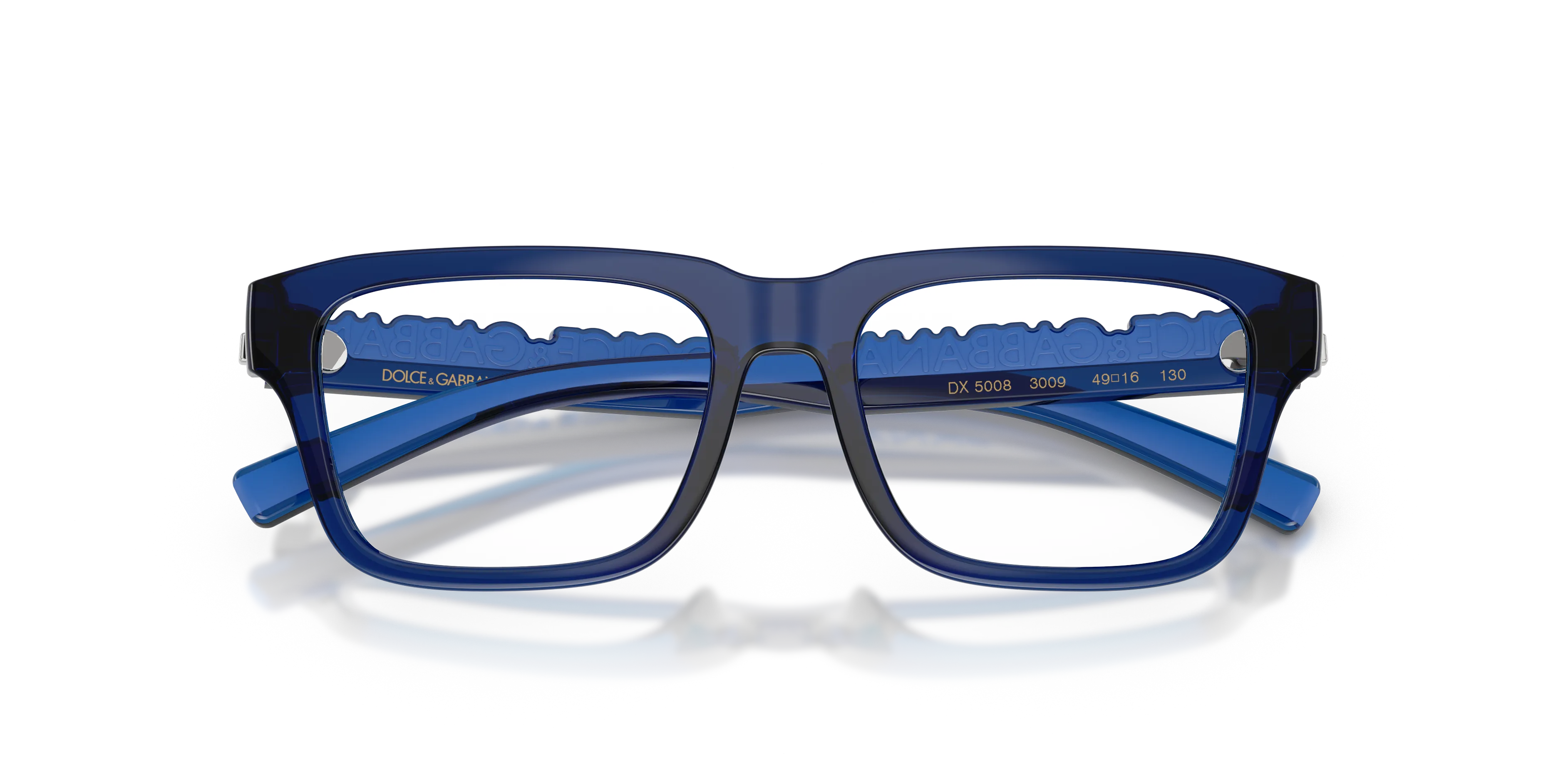 Dolce & Gabbana DX5008 3009 Montature da vista Iniettato Blu Squadrata Normale - immagine 2