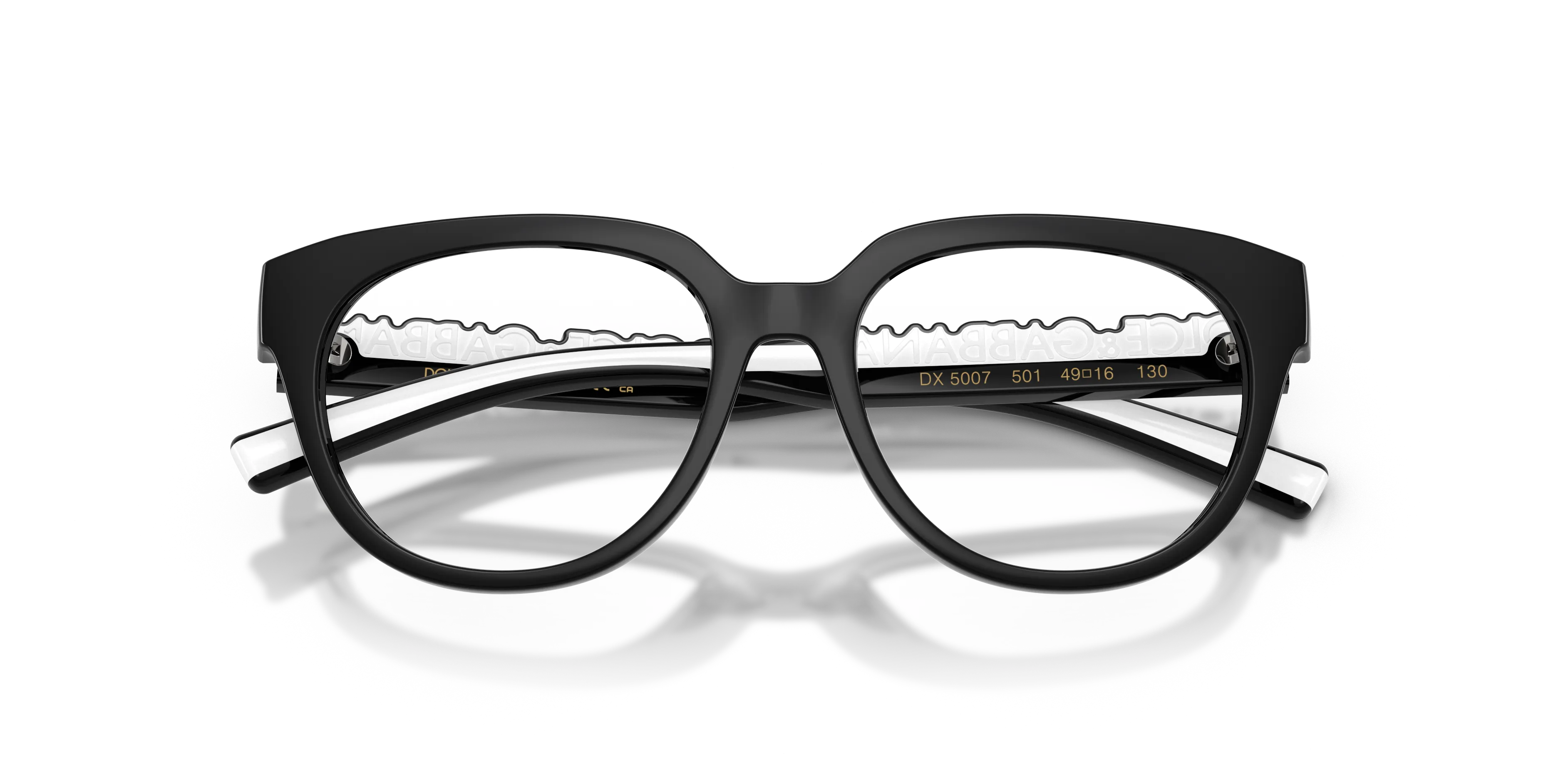 Dolce & Gabbana DX5007 501 Montature da vista Iniettato Nero Pantos Normale - immagine 2