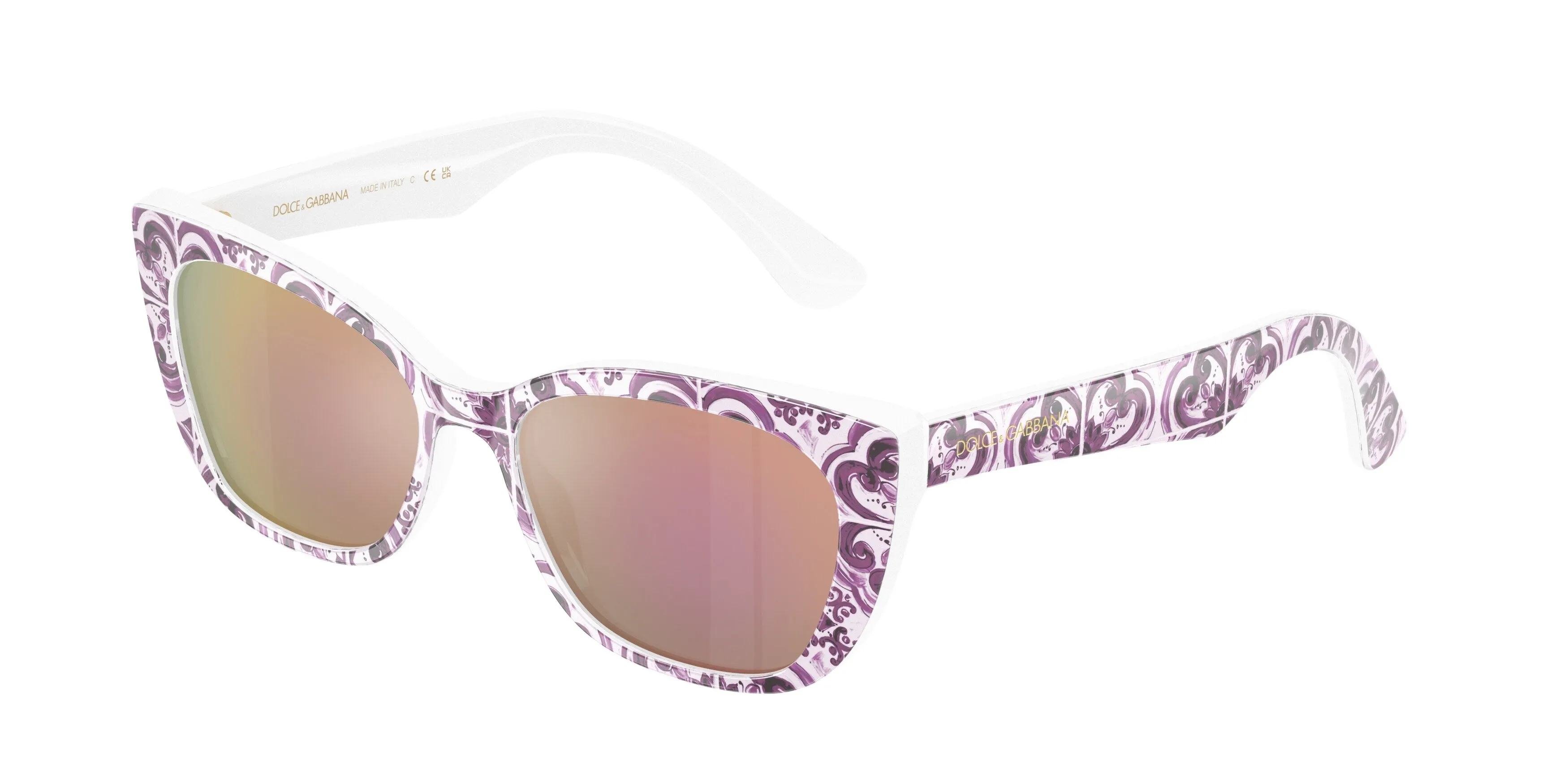 Dolce & Gabbana DX4427 34595R Occhiali da sole Acetato Multi-colore Grigio Cat Eye Normale - immagine 1