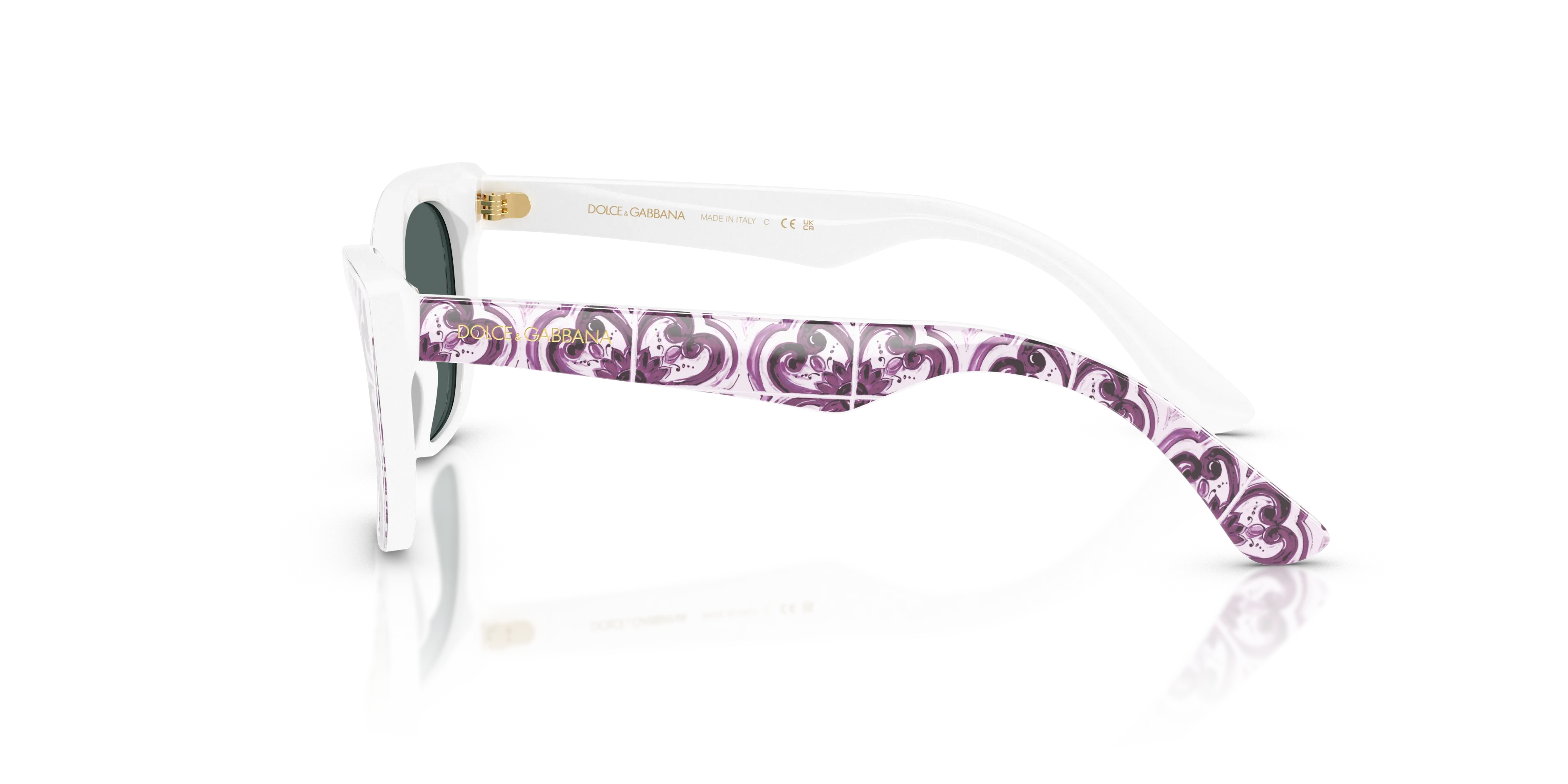 Dolce & Gabbana DX4427 34595R Occhiali da sole Acetato Multi-colore Grigio Cat Eye Normale - immagine 4