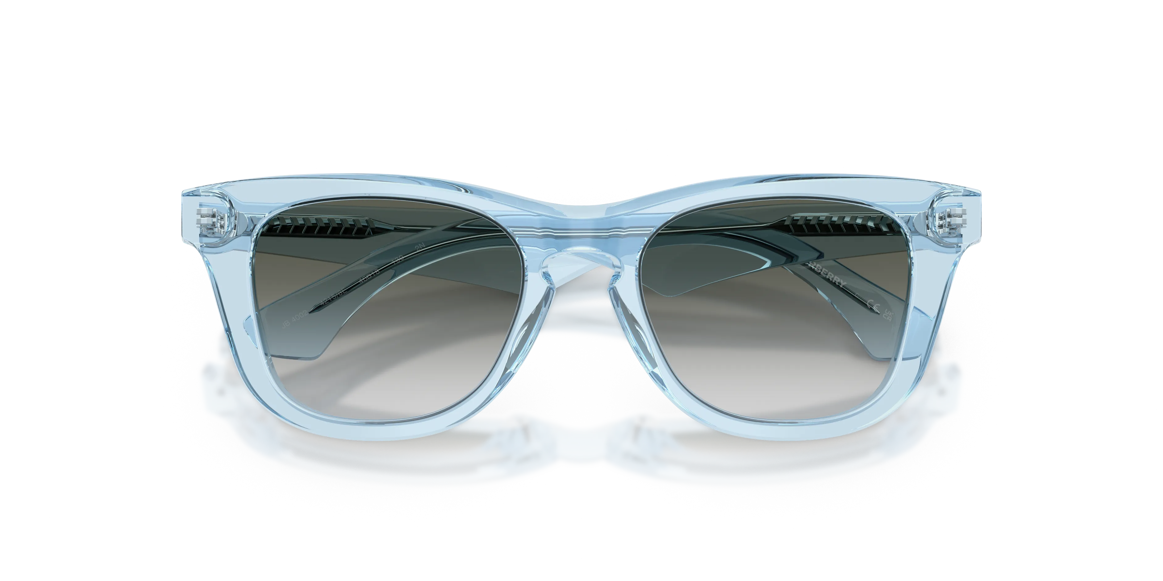 Burberry JB4002 42158E Occhiali da sole Acetato Blu Squadrata Normale Sfumato - immagine 2