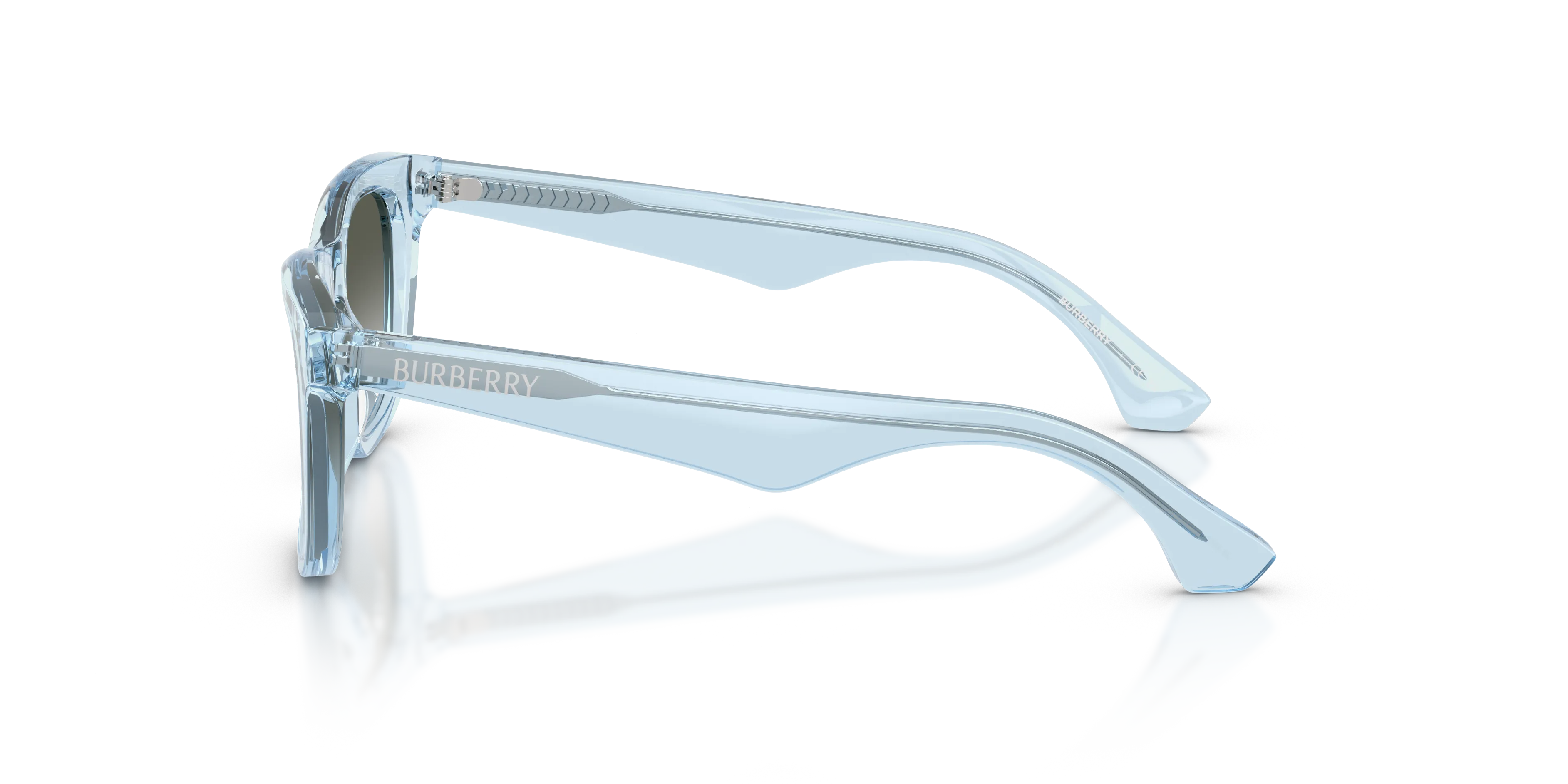 Burberry JB4002 42158E Occhiali da sole Acetato Blu Squadrata Normale Sfumato - immagine 4
