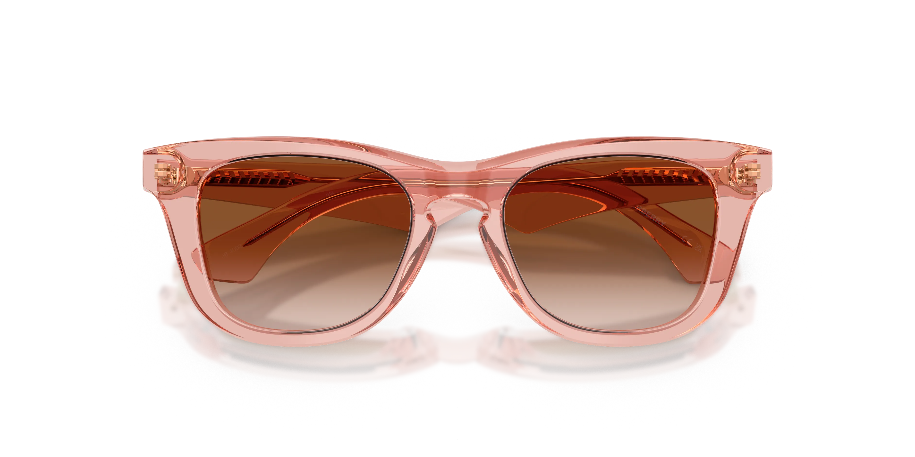 Burberry JB4002 421413 Occhiali da sole Acetato Rosa Marrone Squadrata Normale Sfumato - immagine 2