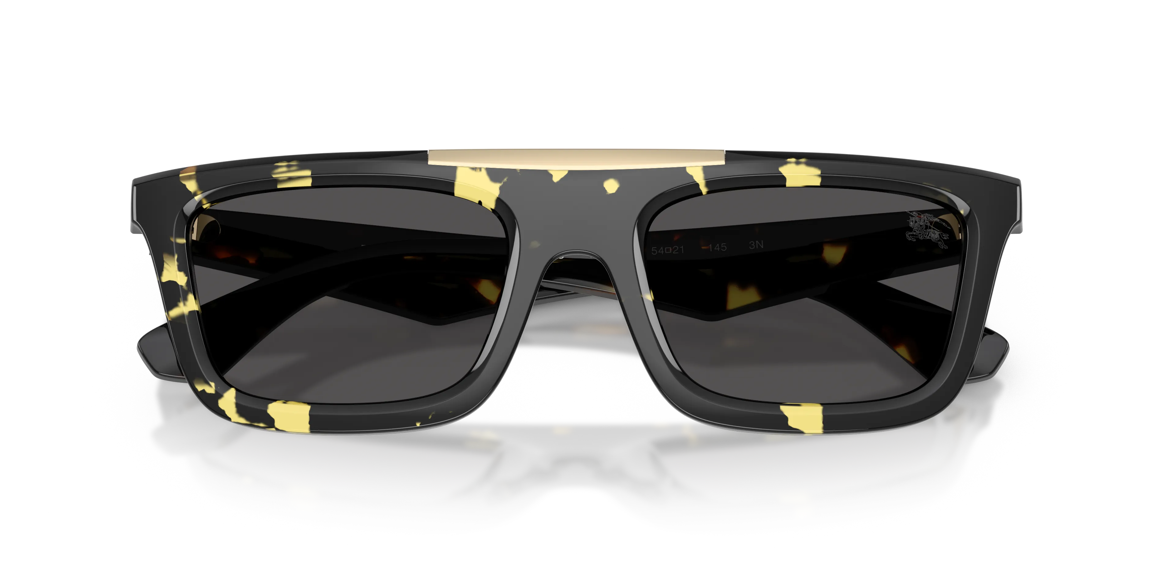 Burberry BE4451U 410687 Occhiali da sole Iniettato Tartaruga Grigio Squadrata Normale - immagine 2