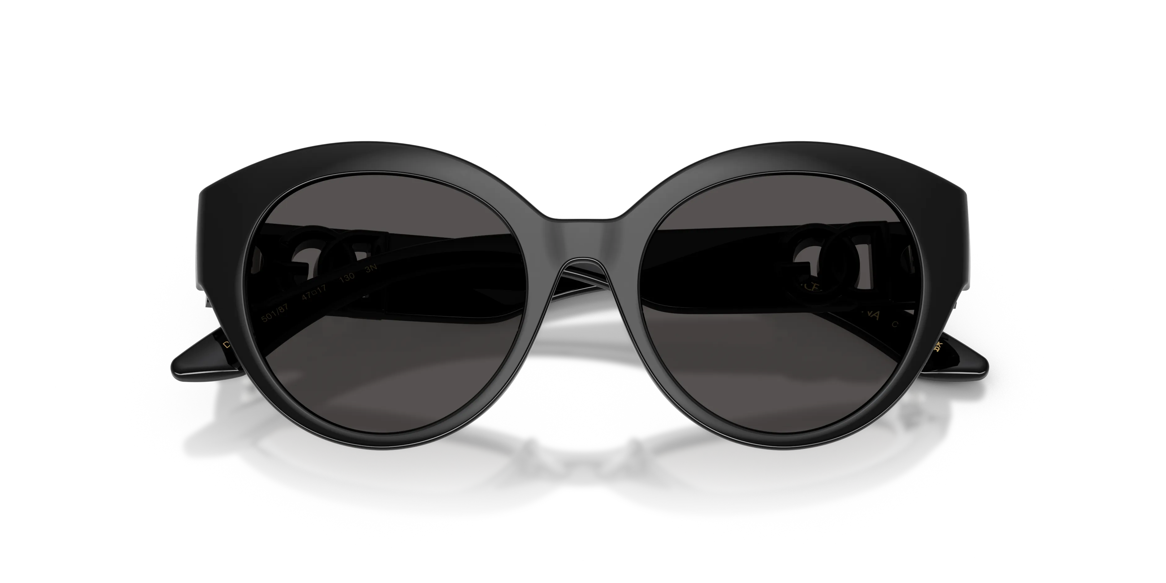 Dolce & Gabbana DX6010 501/87 Occhiali da sole Iniettato Nero Grigio Farfalla Normale - immagine 2