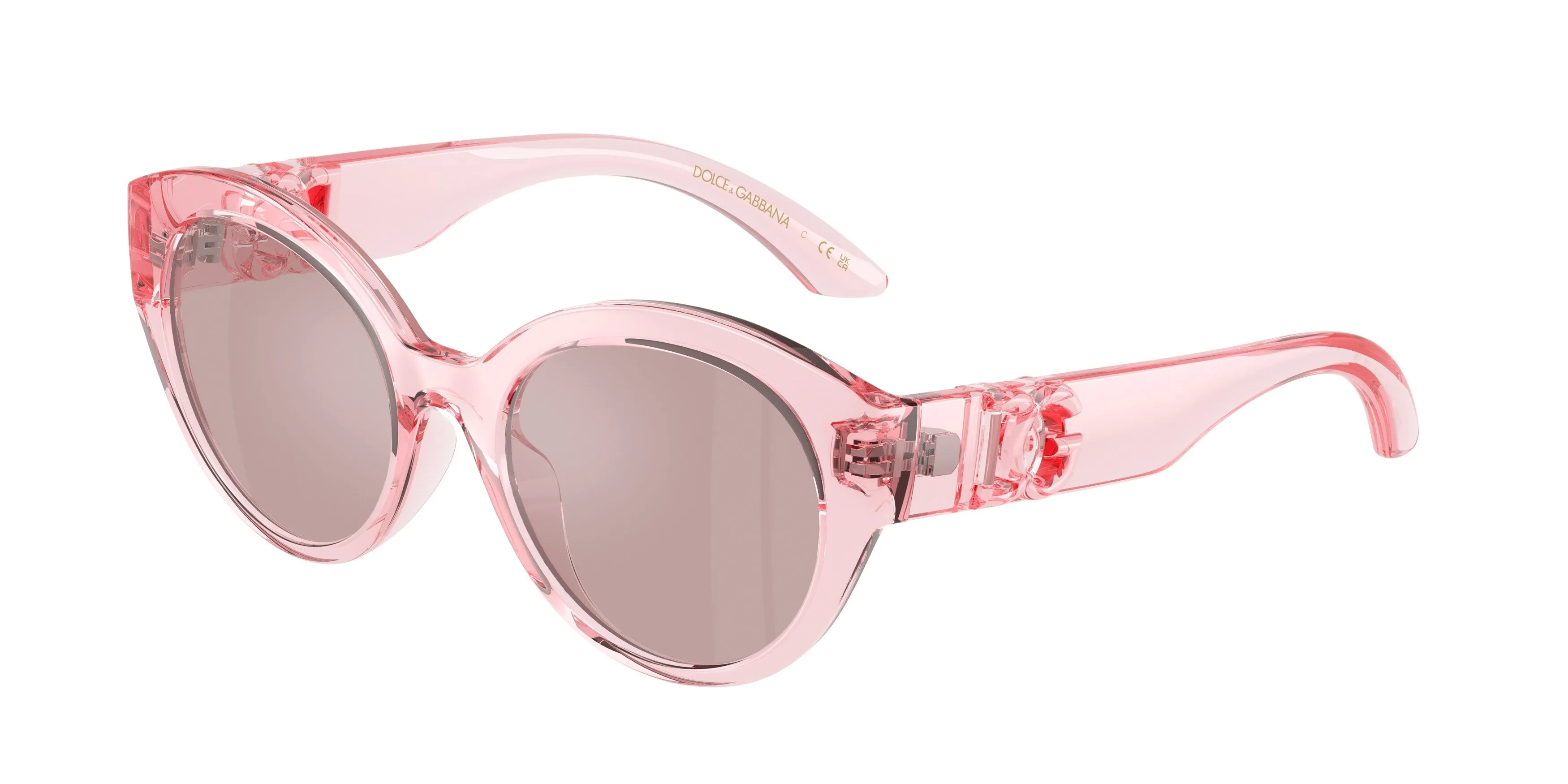 Dolce & Gabbana DX6010 3098VS Occhiali da sole Iniettato Rosa Viola Farfalla Normale - immagine 1
